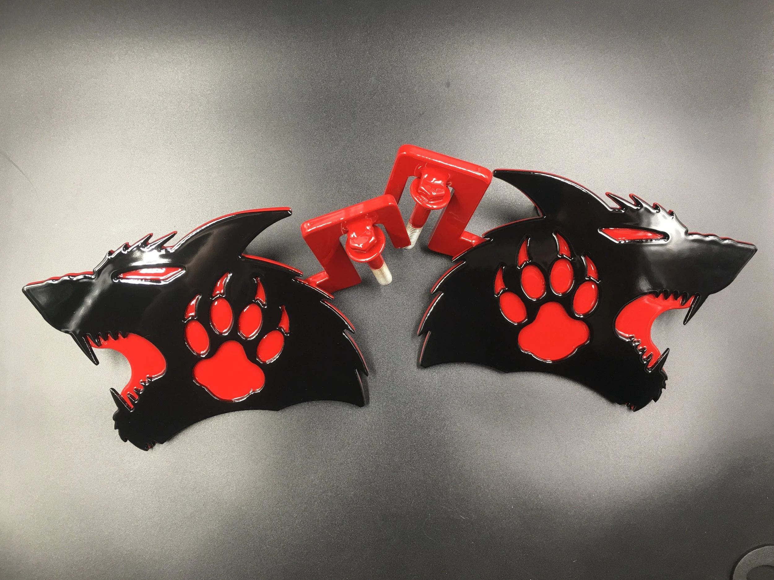 Wolf-Inspired Jeep Foot Pegs