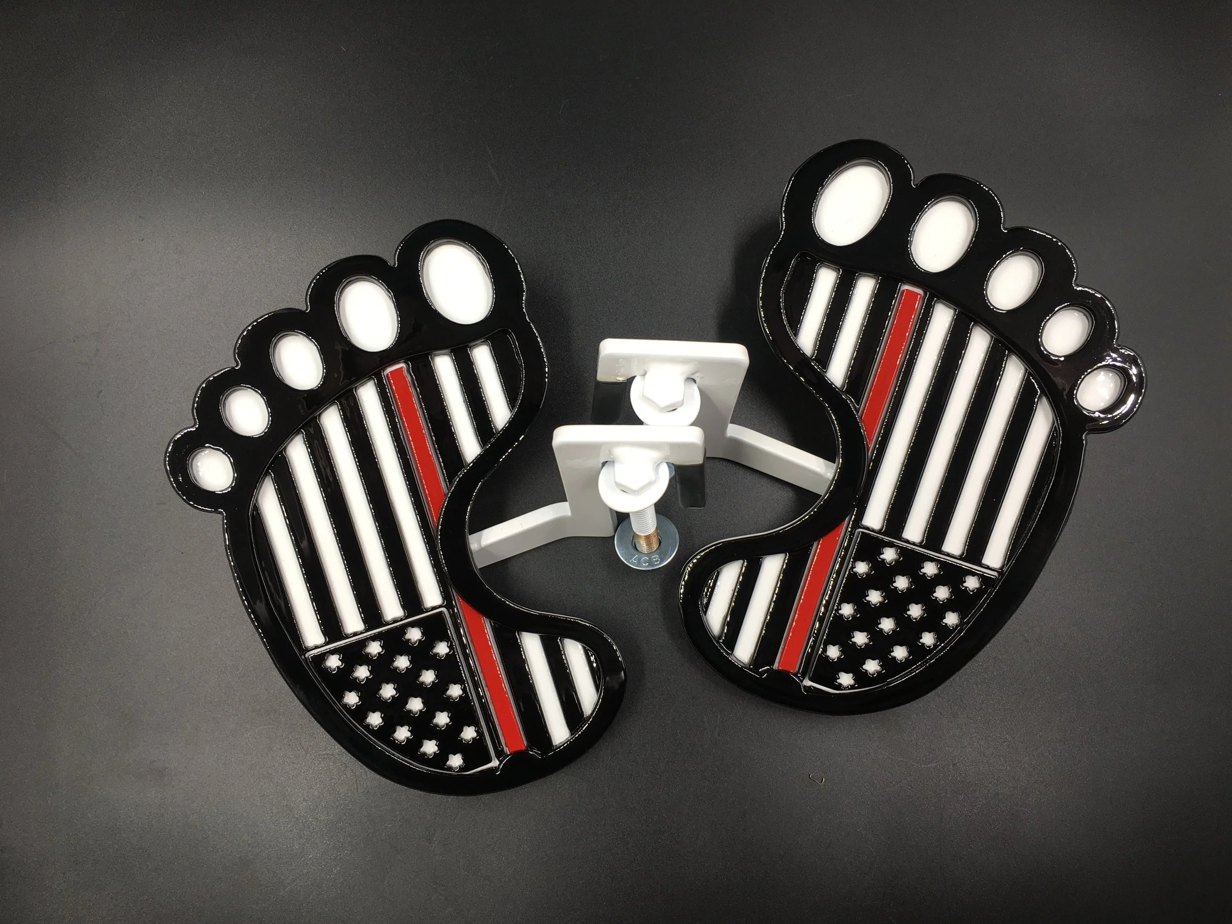Patriotic Flag Design Jeep Foot Pegs