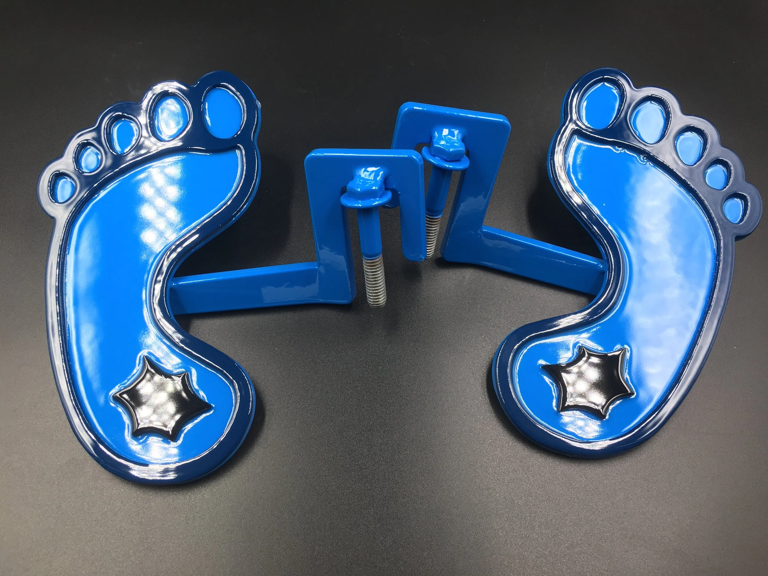 Custom Blue Foot-Shaped Jeep Foot Pegs/ Free Shipping
