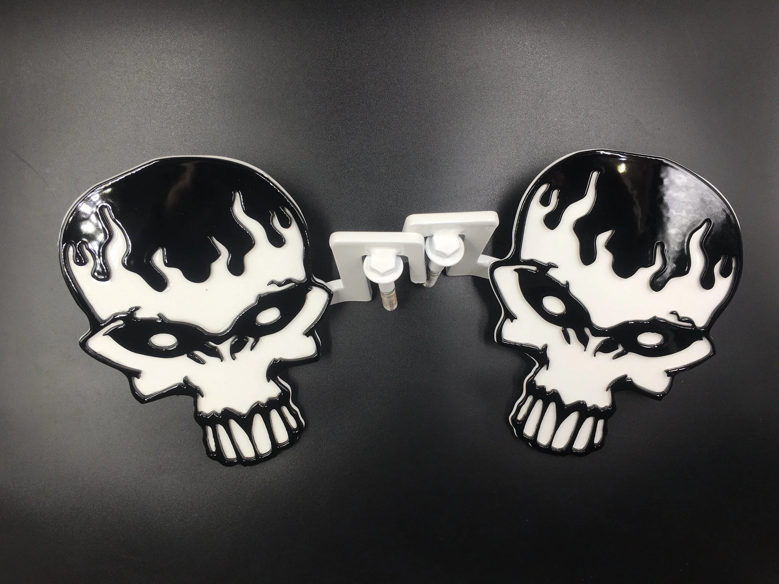 Epic Skull Design Jeep Foot Pegs/ Free Shipping