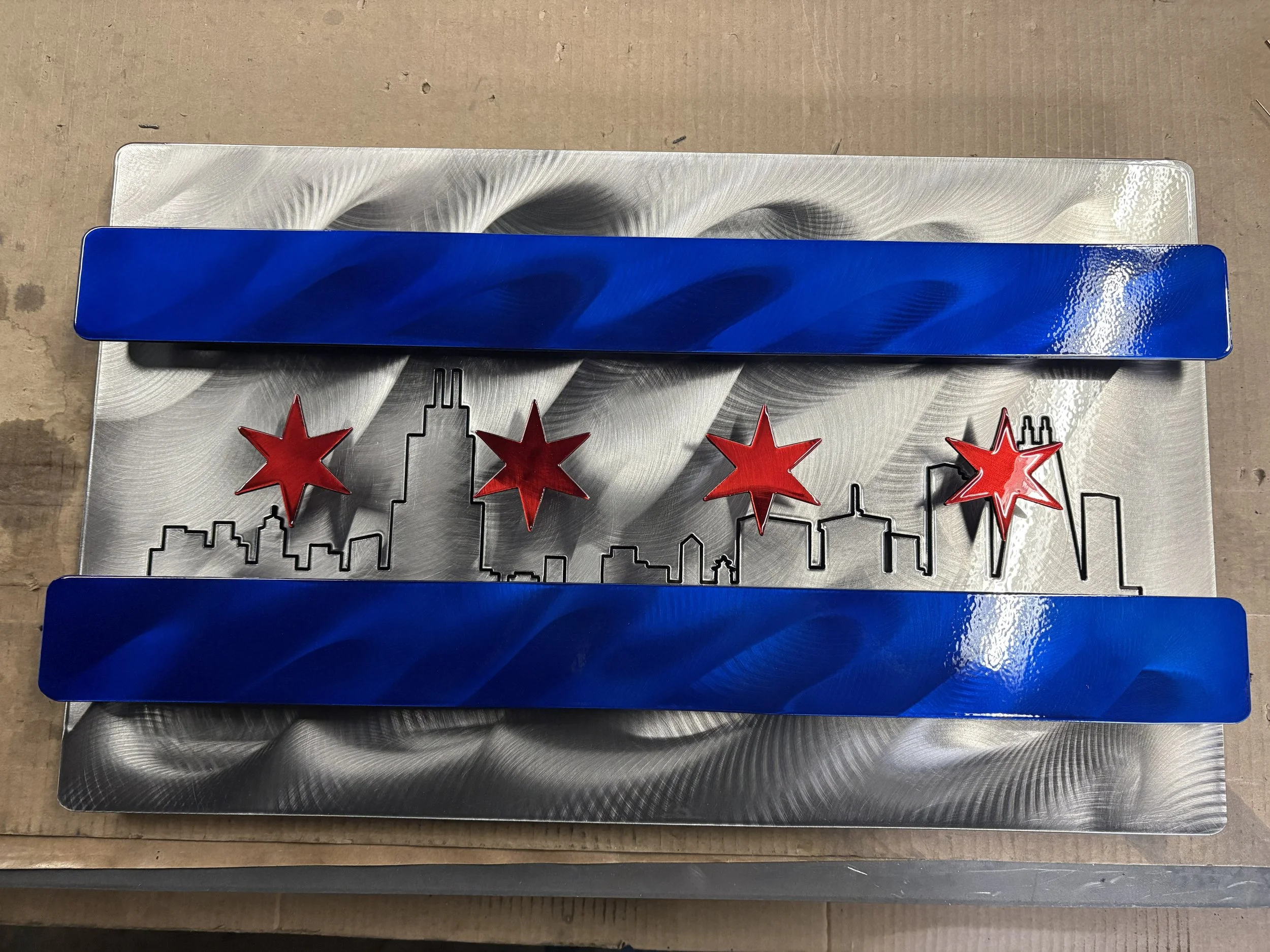 Chicago City Pride Metal Wall Art