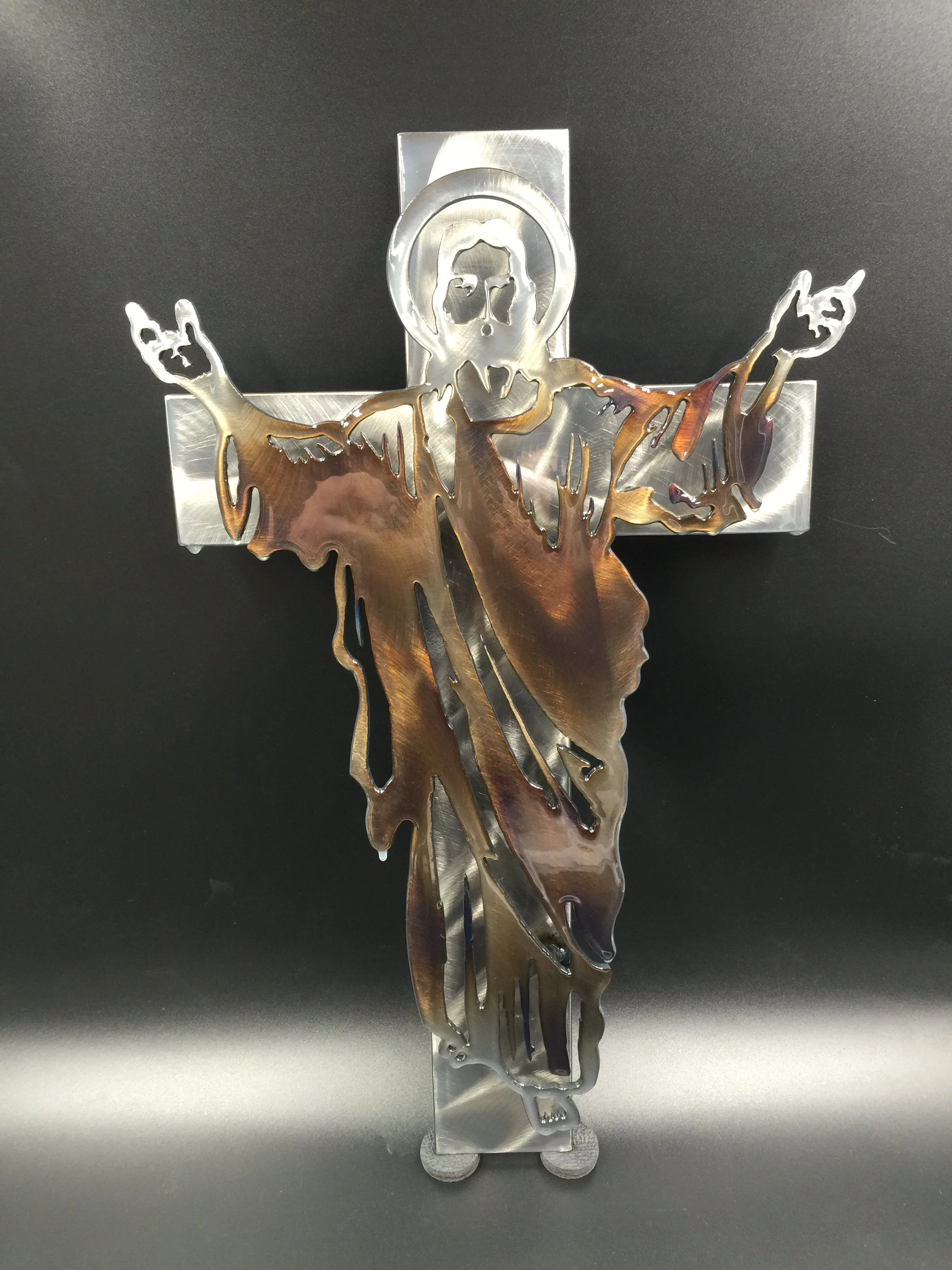 Metal Jesus Cross Wall Art