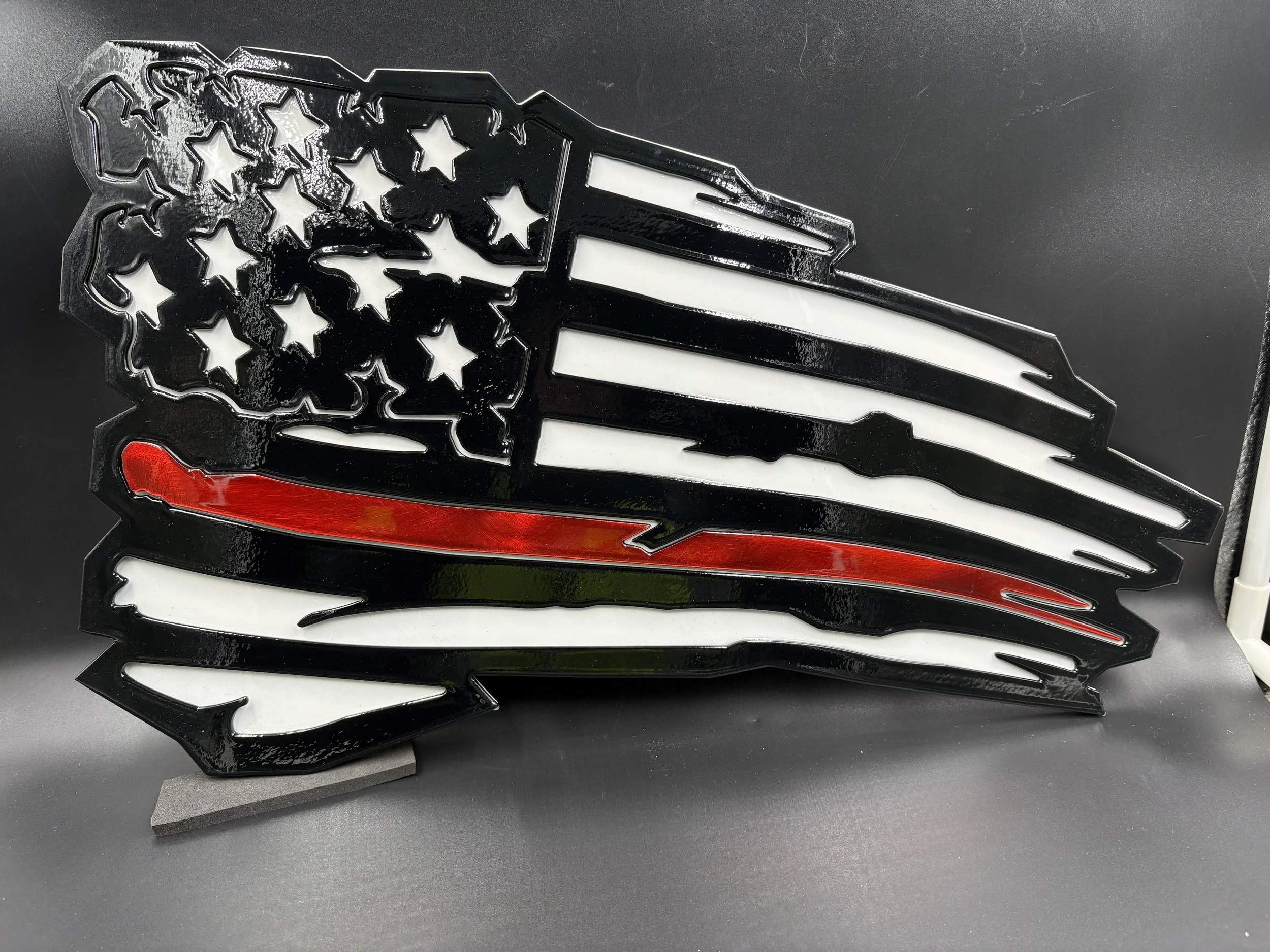 Fire Department Tattered Flag