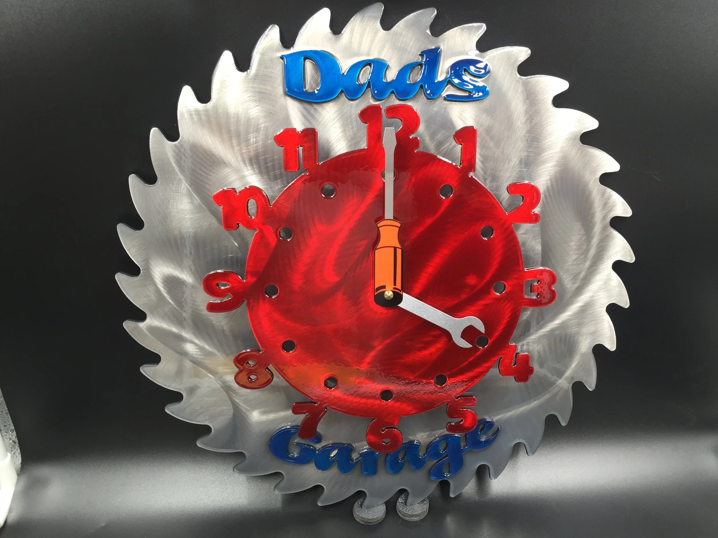 Dads Garage Clock - Unique Metal Wall Art