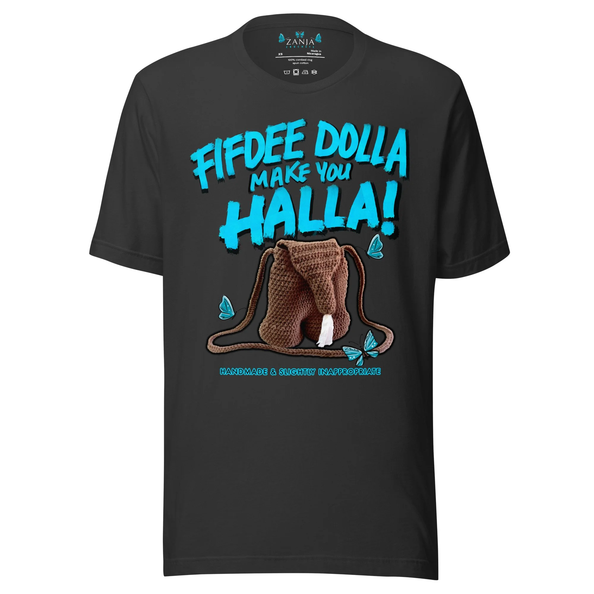 Fifdee Dolla Make You Halla! Zandra's Nut Sack Graphic Tee
