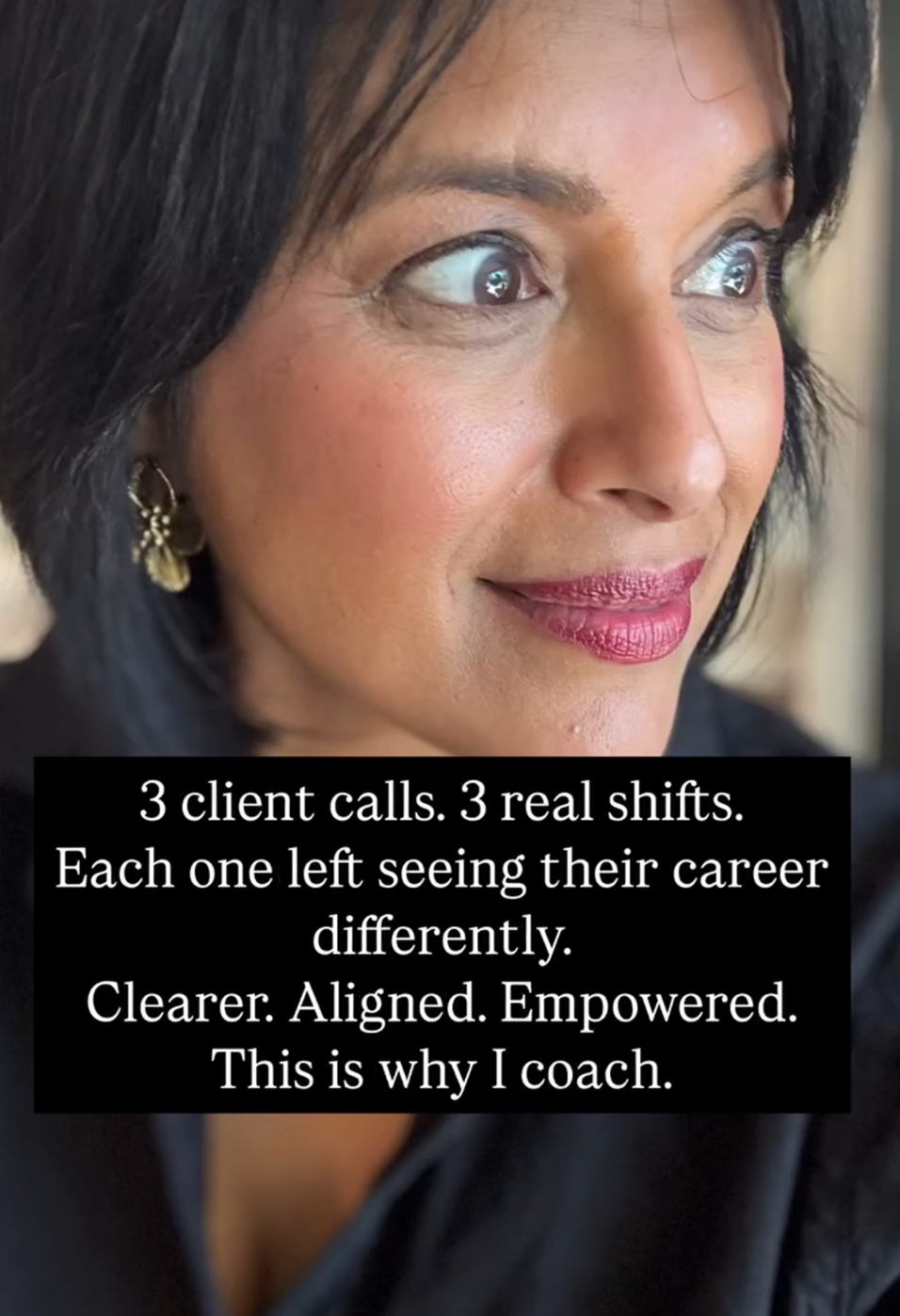 Physician career coach sharing client progress in career clarity, alignment, and sustainable career coaching for doctors.