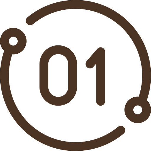 Icon of a calendar page with the number one, representing the date 'January 1st'.