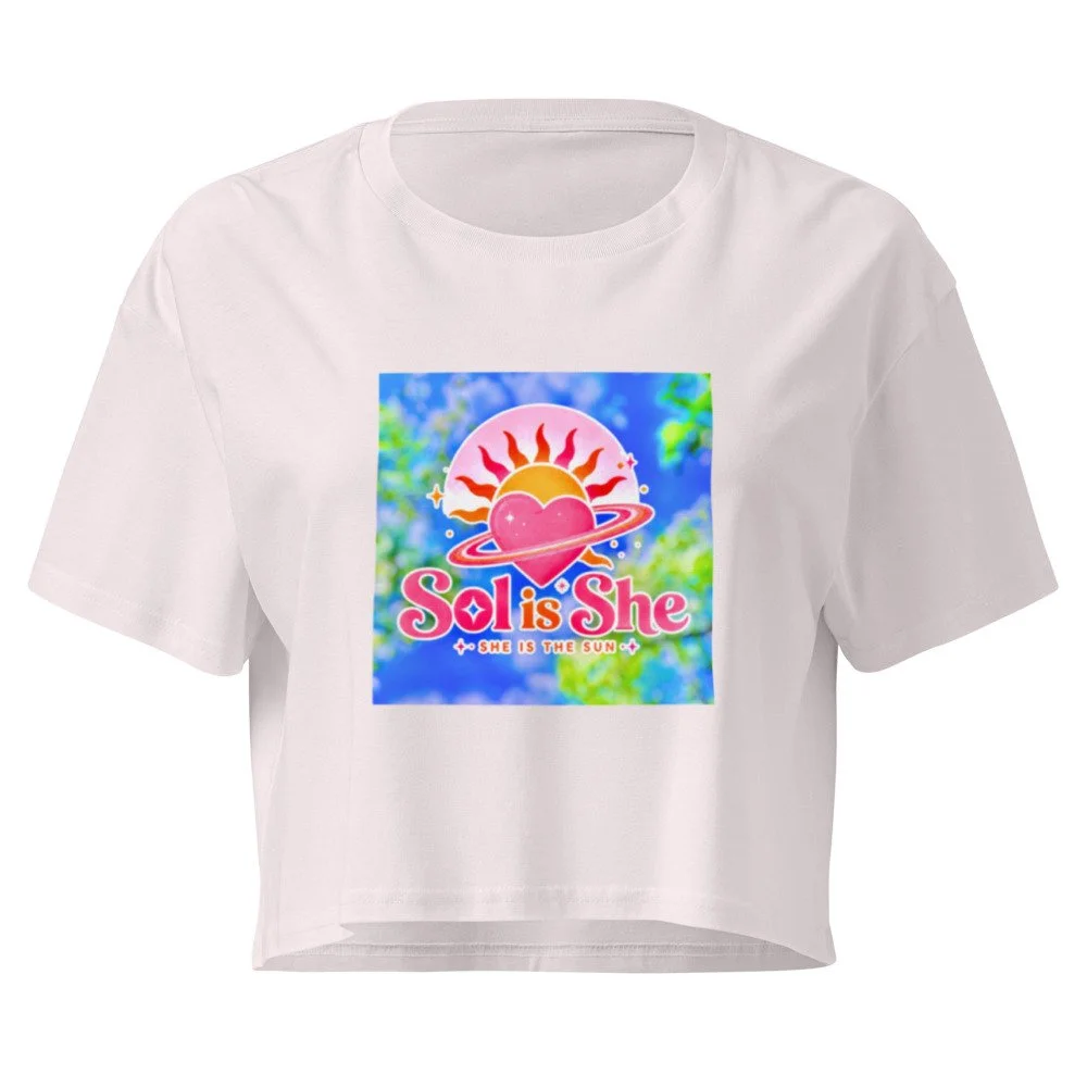 Women's Sky crop top