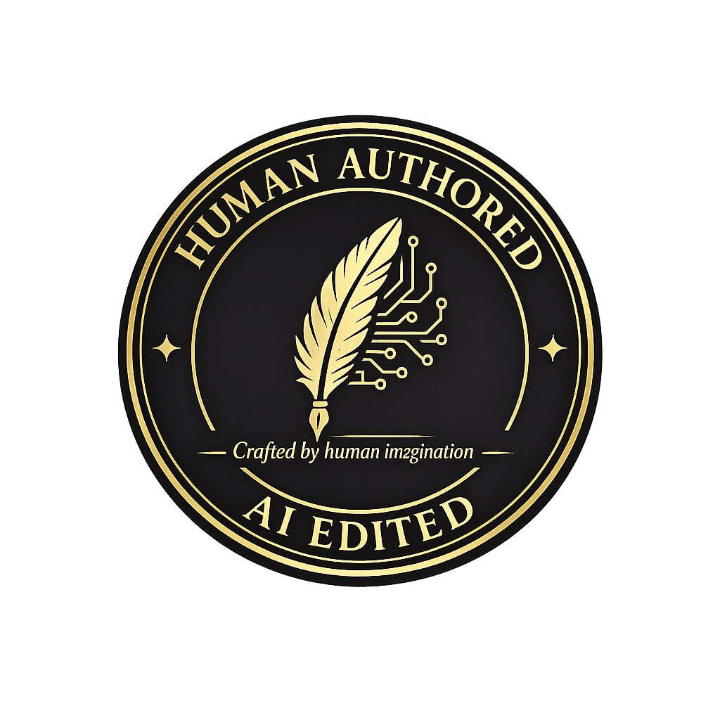 Human Authored - AI Edited Badge - Marshman Books