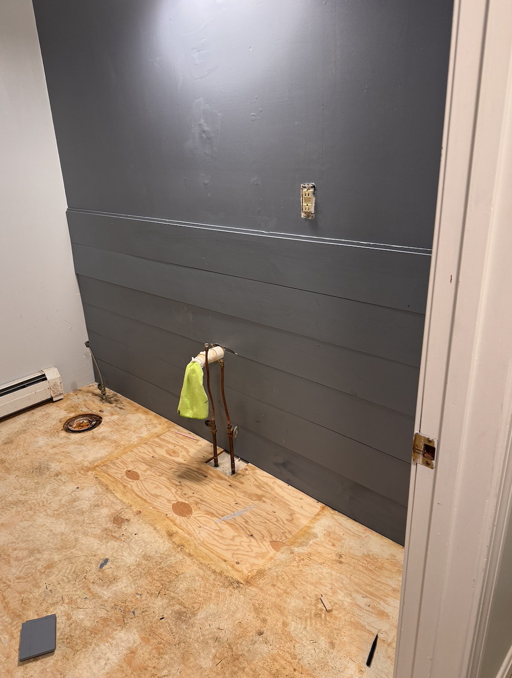 Shiplap boards are coming along really well!