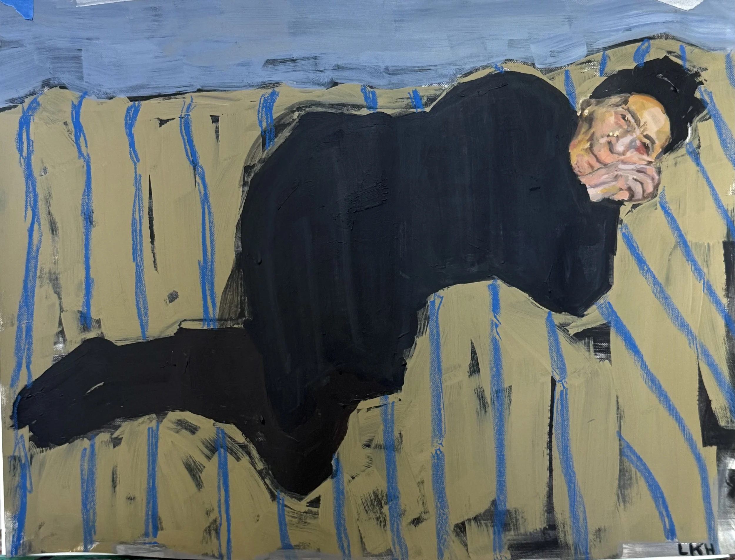 LOUISE BOURGEOIS.
2025.
Acrylic and pastel on paper.
12x16in.