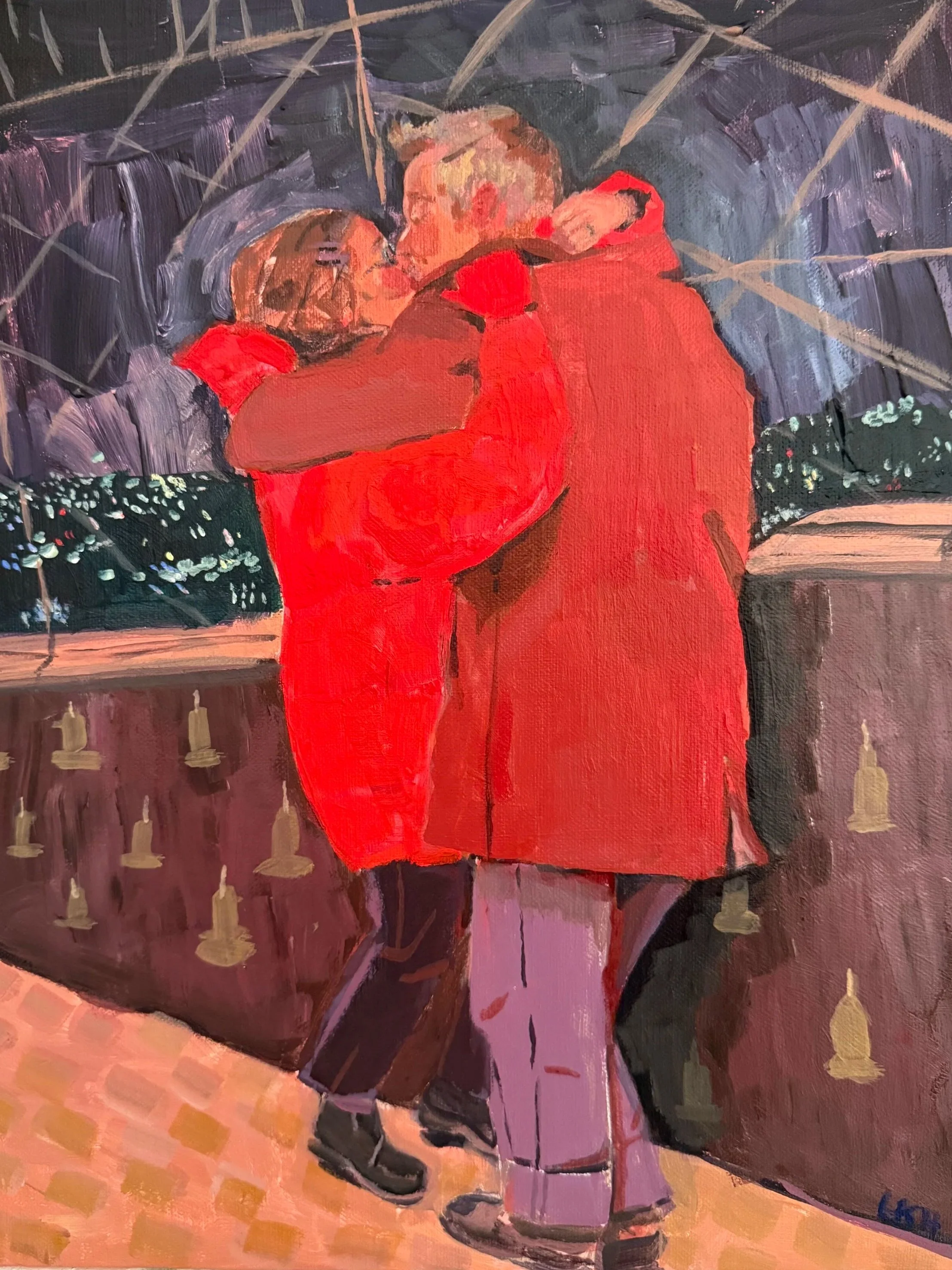 A THOUSAND TIMES YES.
 2025. 
Acrylic on panel. 
11x14in.