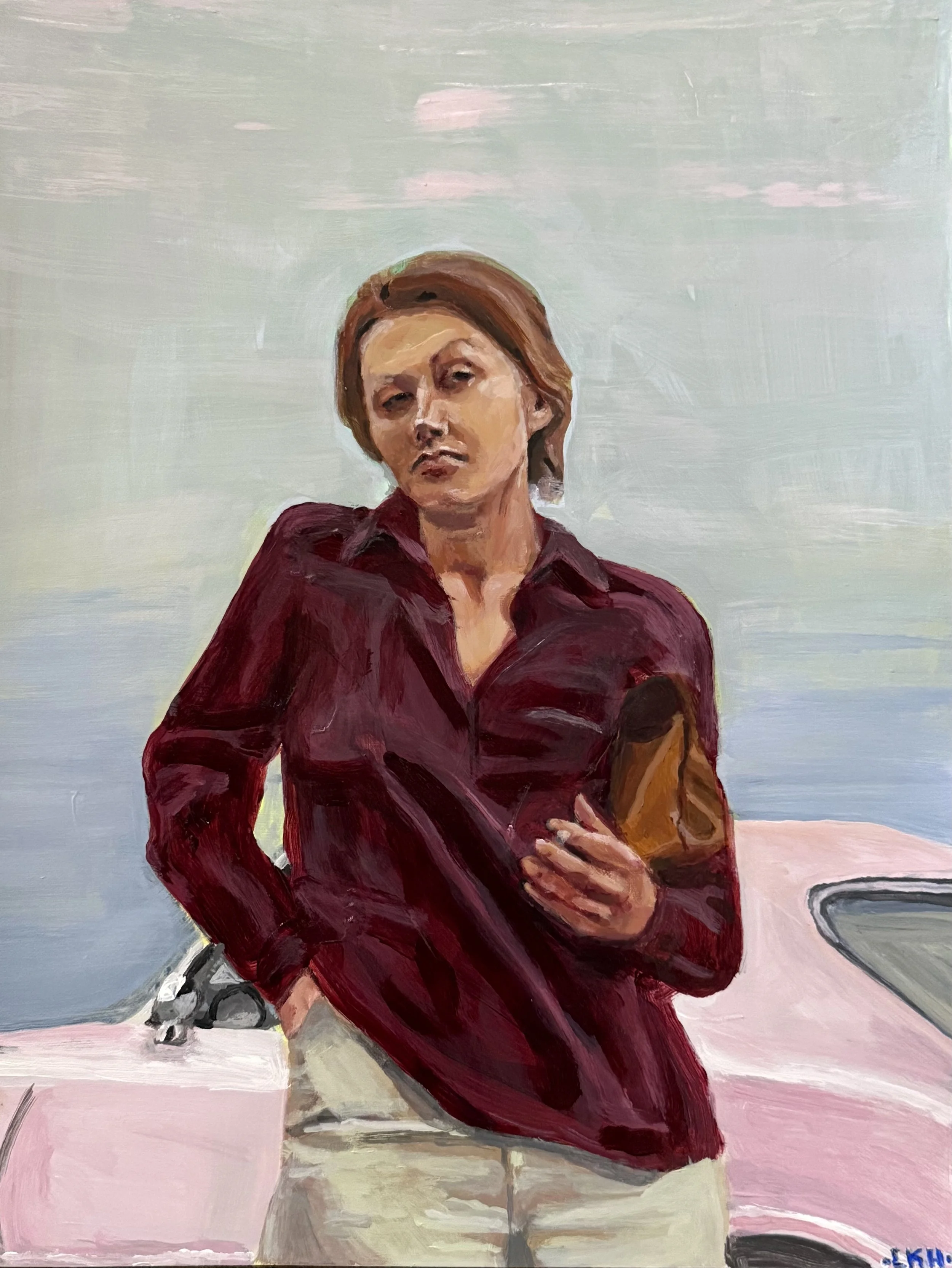 DEBBIE.
2026.               
Acrylic on paper.
16x20in.