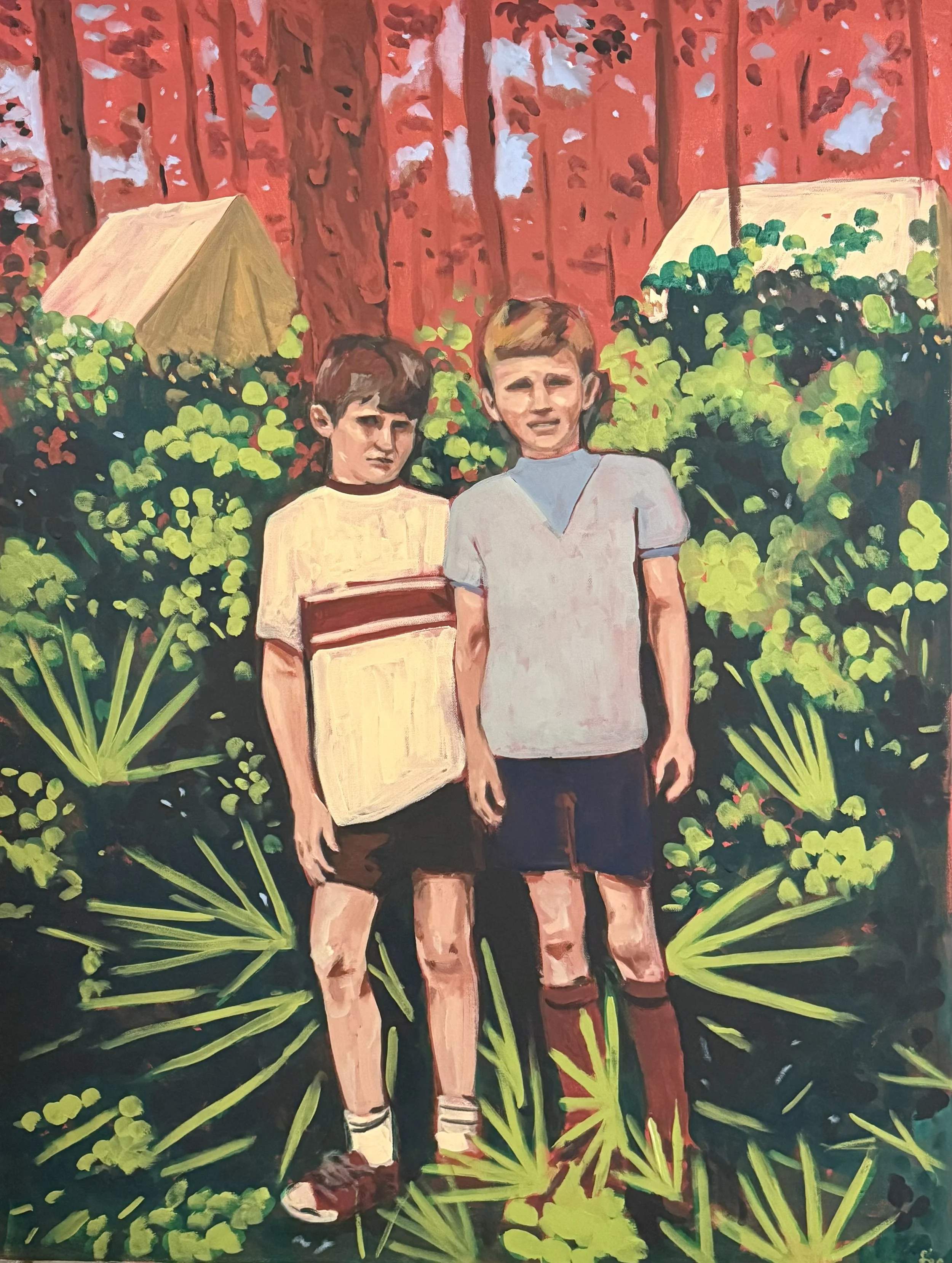 BOYS OF SUMMER.
2025.
Acrylic on canvas.
30x40in.