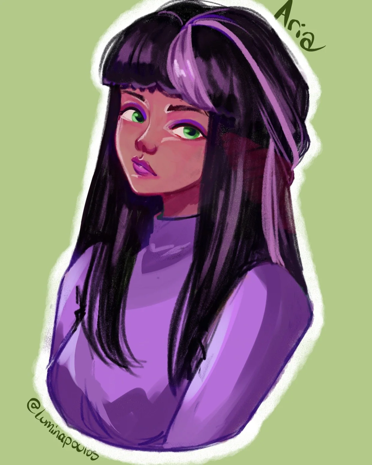 Aria!! ❤️ _ The Human Priority #OriginalCharacter #DigitalArtist #OriginalArt