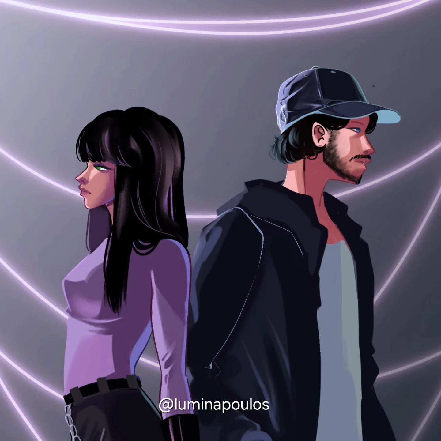 The main characters (so far)  from my book im working on. Aria (left) and Zephyr (right). 🎀❤️❤️❤️💕
I LOVE THEMMMM!!! 

#authorsofinstagram #novelinprogress #originalcharacters #myocs #digitalartist