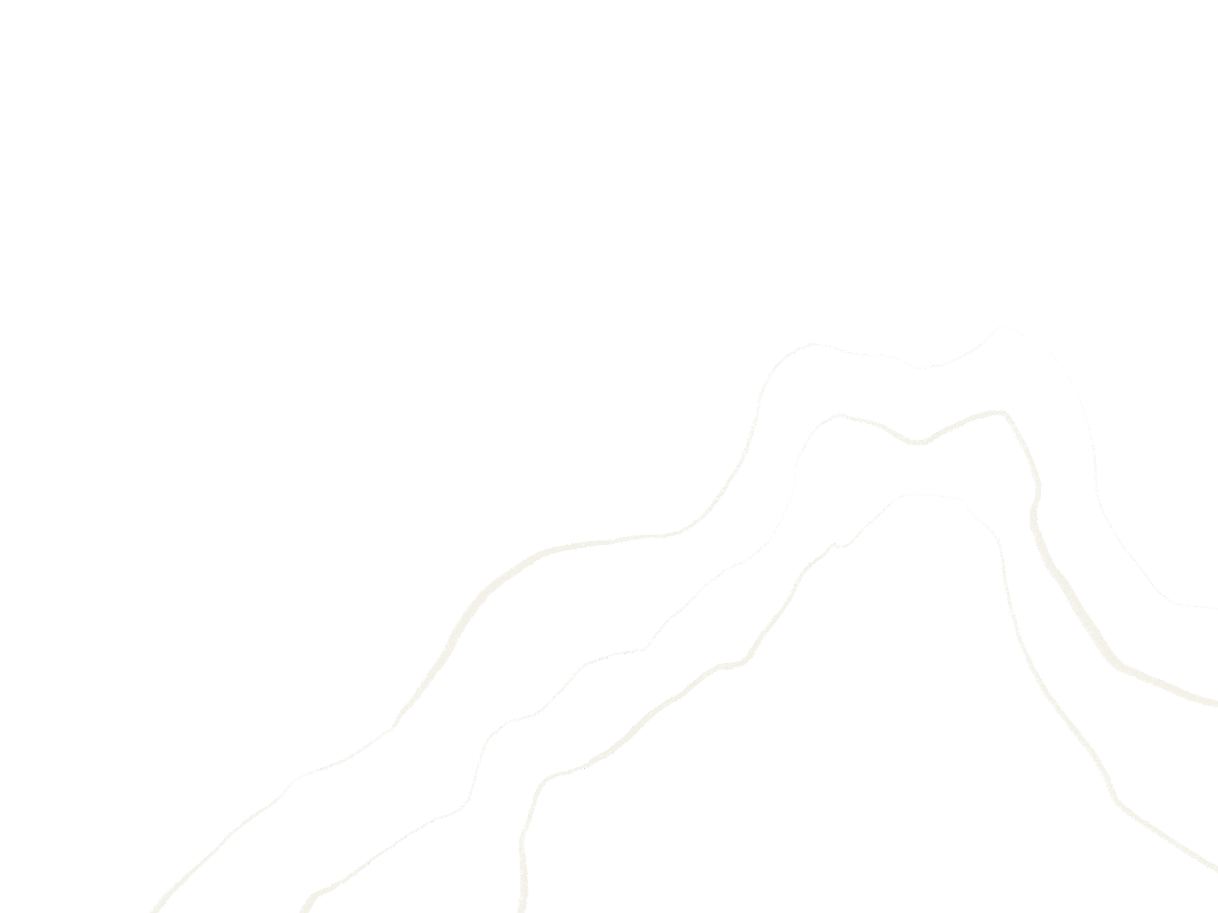 Black background with white contour lines resembling topographic map lines.