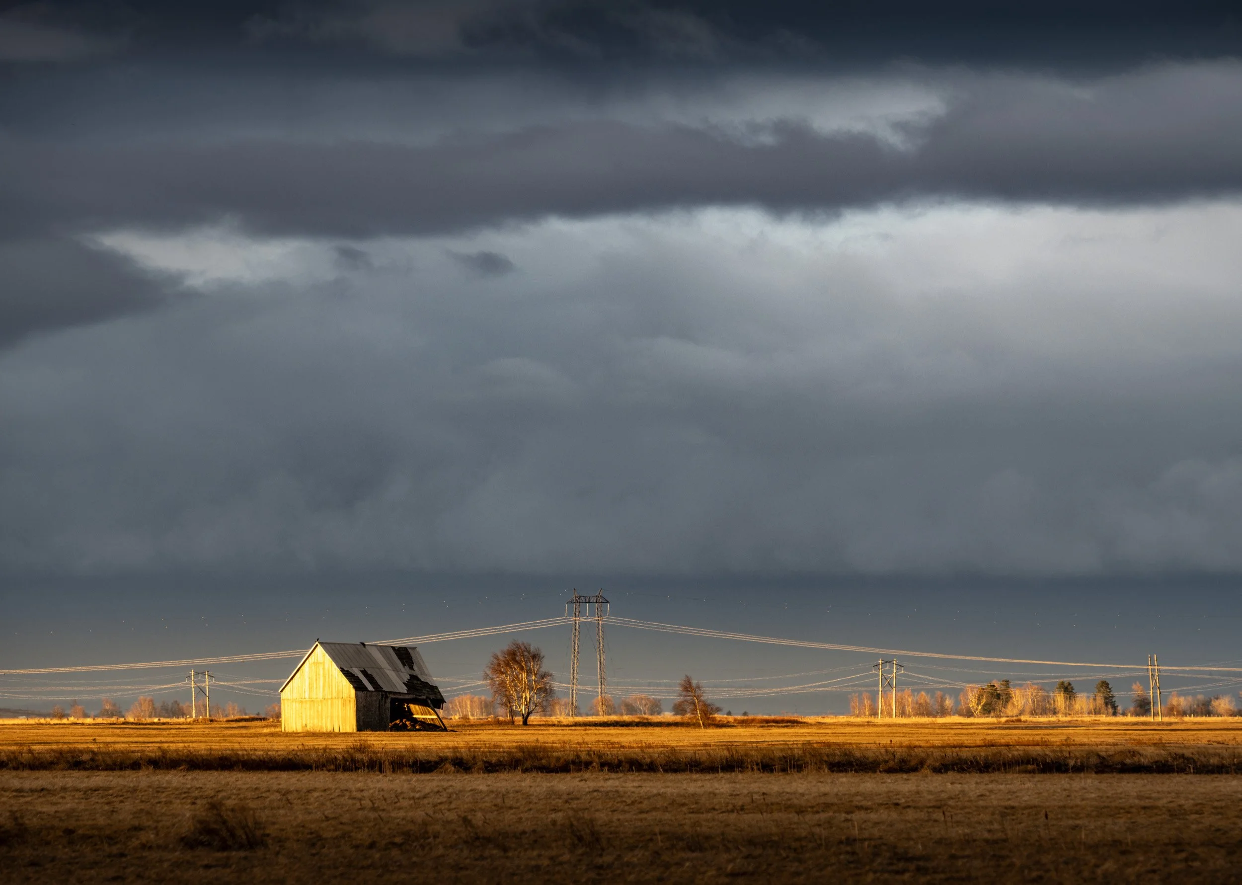 Light on an Old Barn - 6841