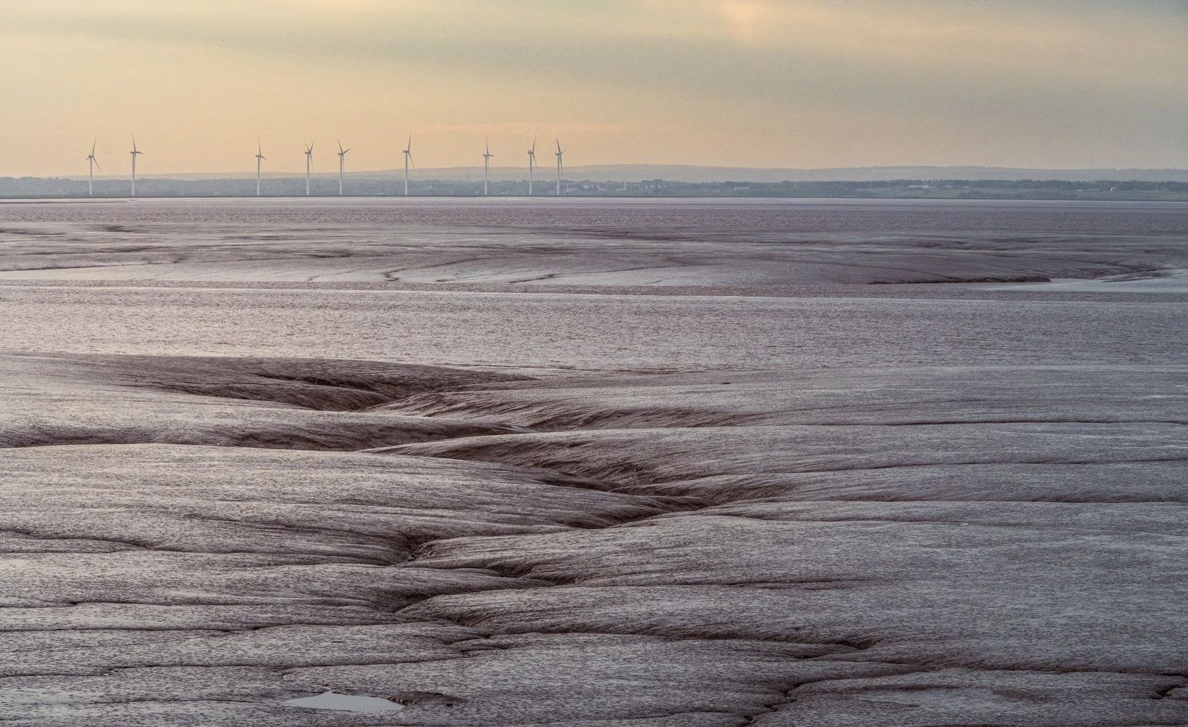 Windmills and Low Tide - 7273