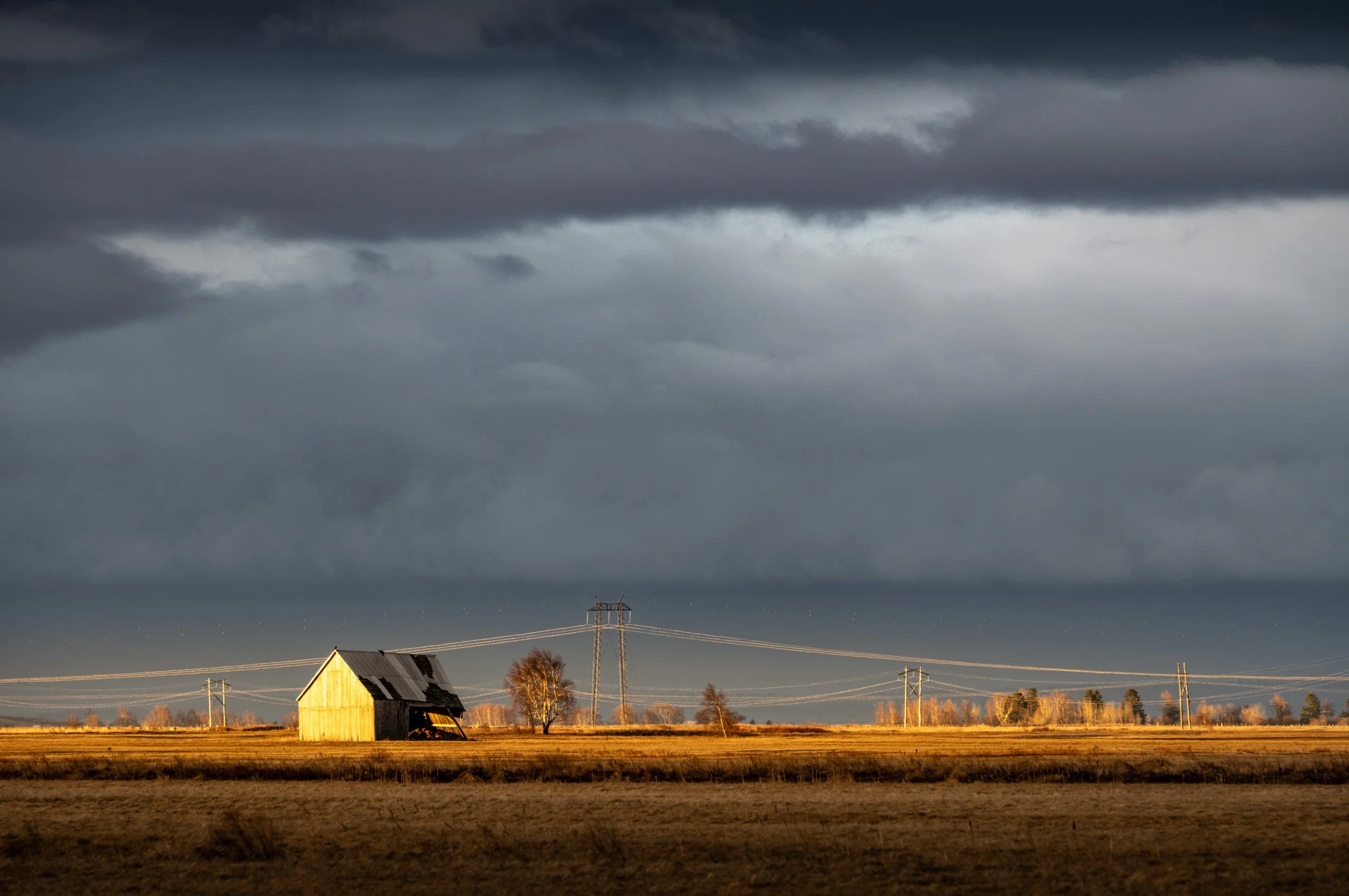 Light on an Old Barn - 6841
