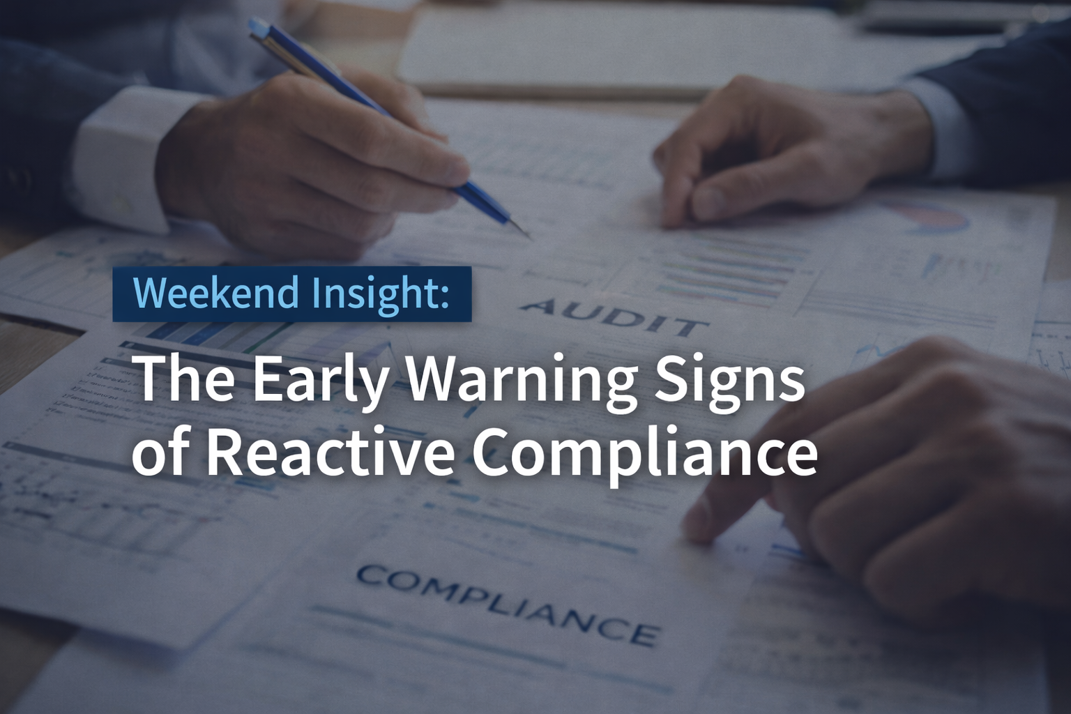 Weekend Insight: The Early Warning Signs of Reactive Compliance