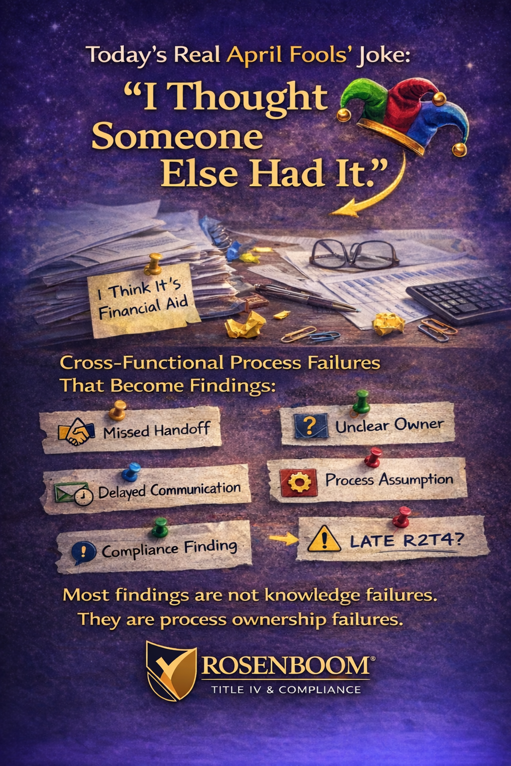 Blog Series: Organizational Design &amp; Cross-Department Coordination — Where Cross-Functional Failures Become Findings