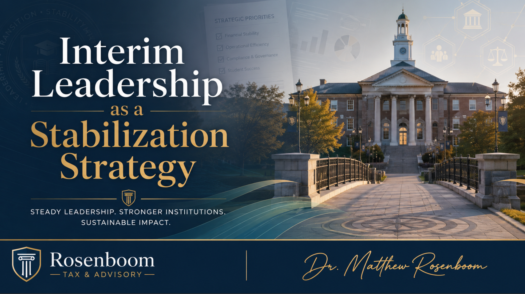 Interim Leadership as a Stabilization Strategy: The Vacancy Is Not the Risk. The Drift Is.