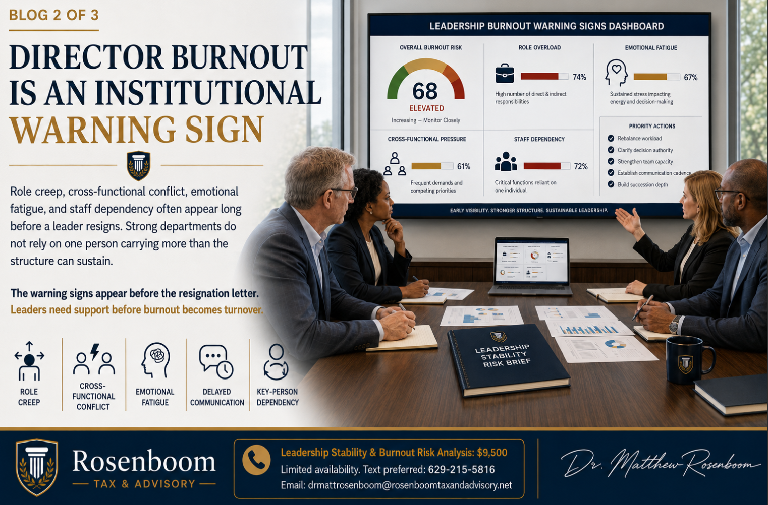 Director Burnout Becomes an Institutional Warning Sign Before the Resignation Letter Appears