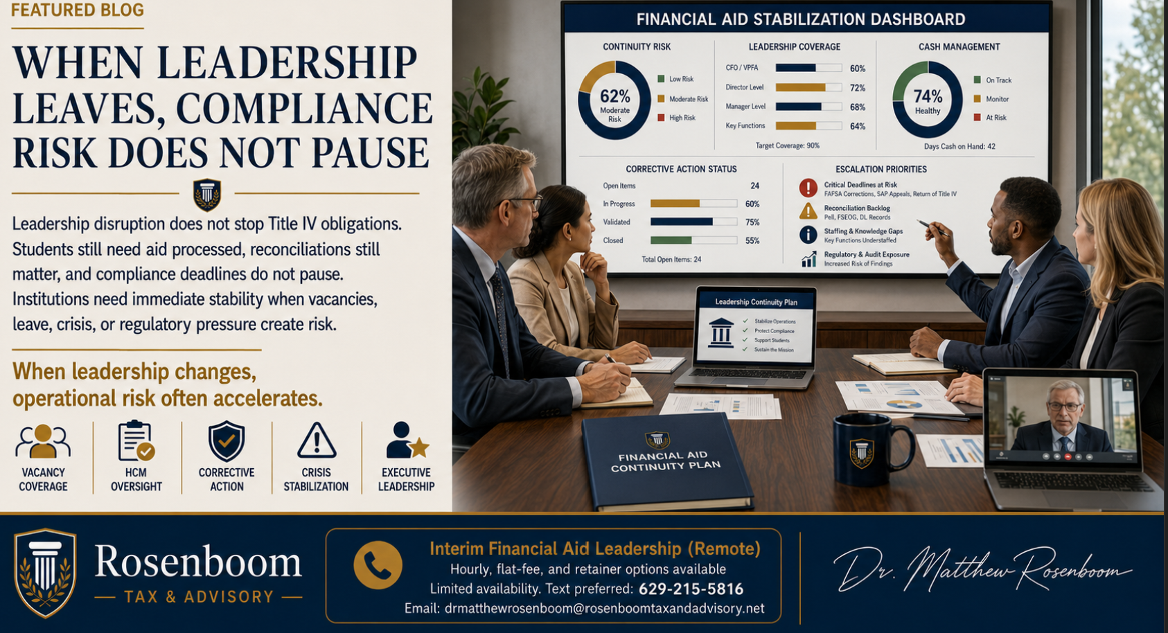 When Leadership Leaves, Compliance Risk Does Not Pause