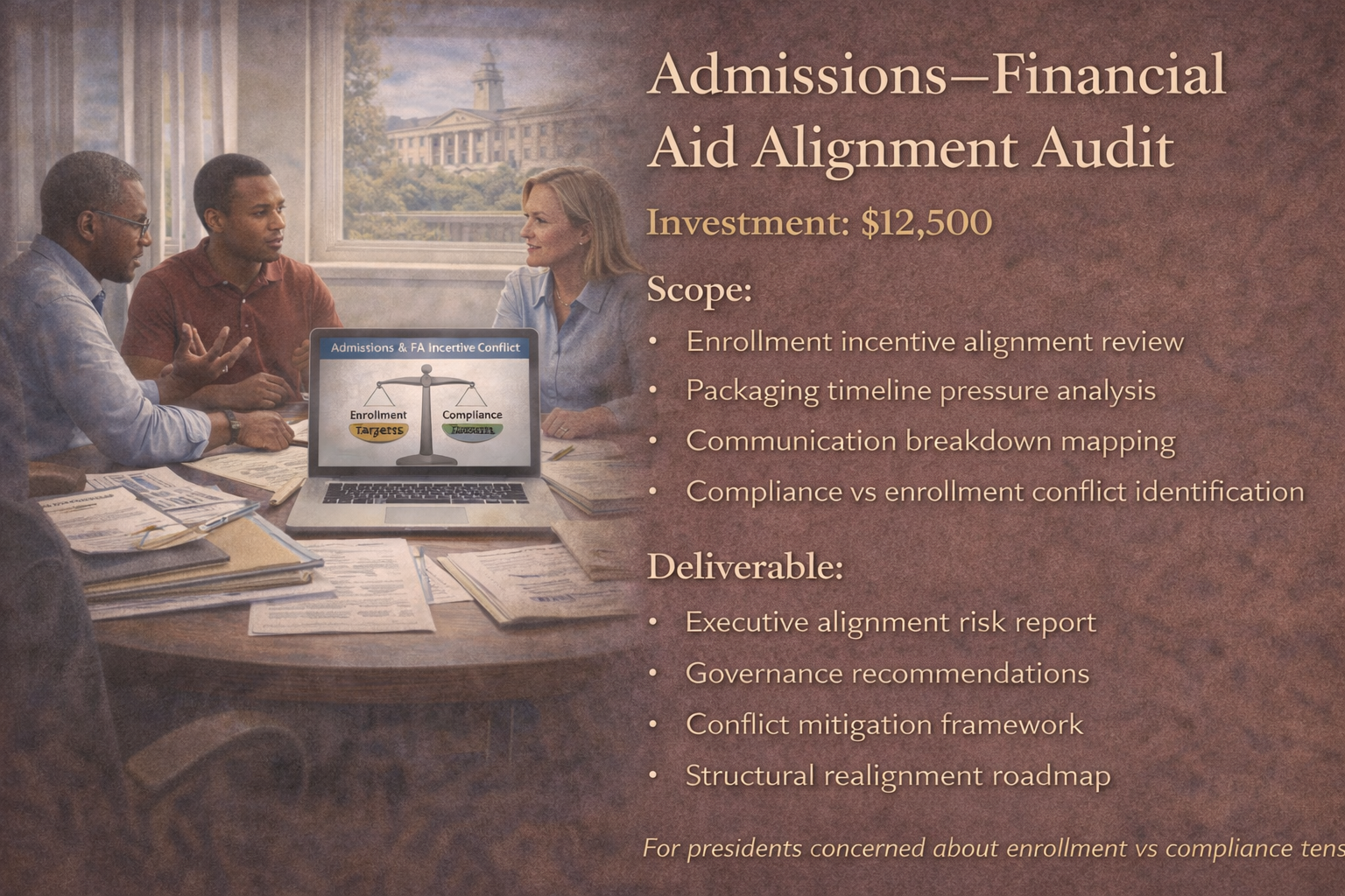 Admissions–Financial Aid Alignment Audit