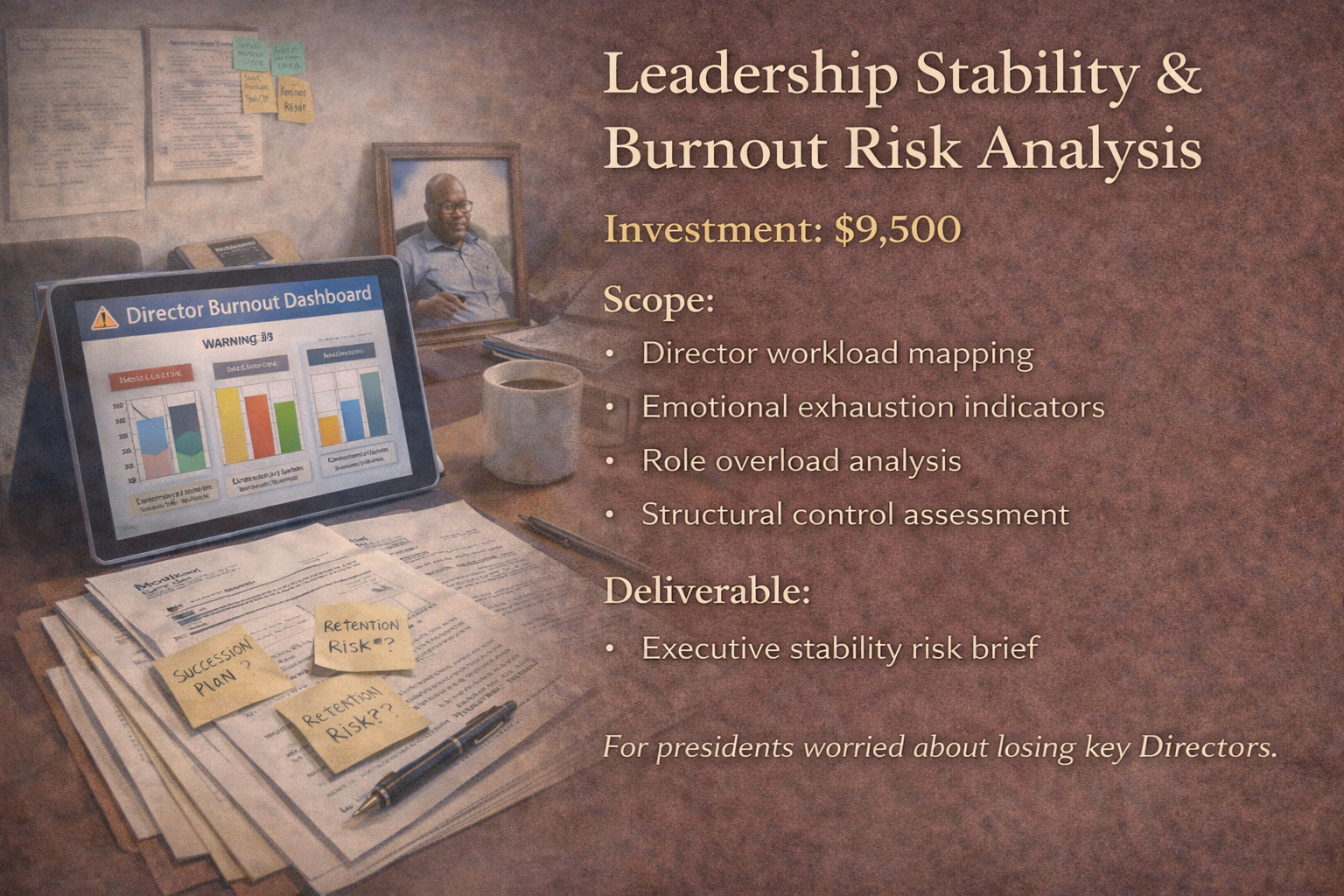 Leadership Stability & Burnout Risk Analysis