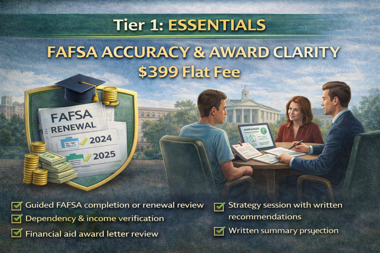 Tier 1: Essentials - FAFSA Accuracy & Award Clarity