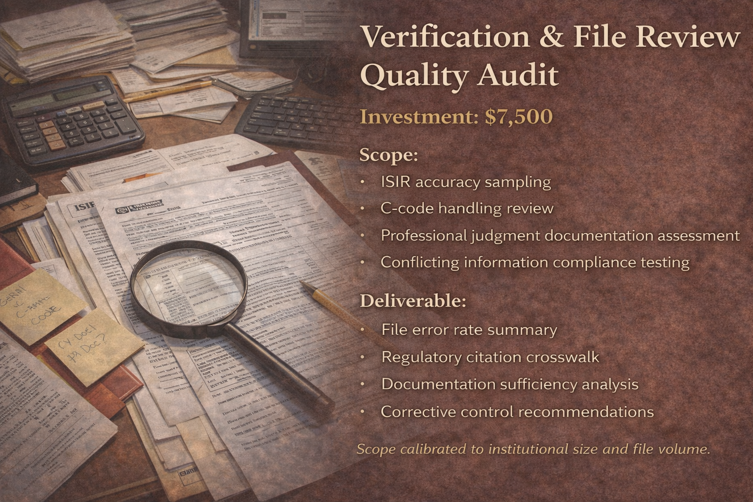 Verification & File Review Quality Audit