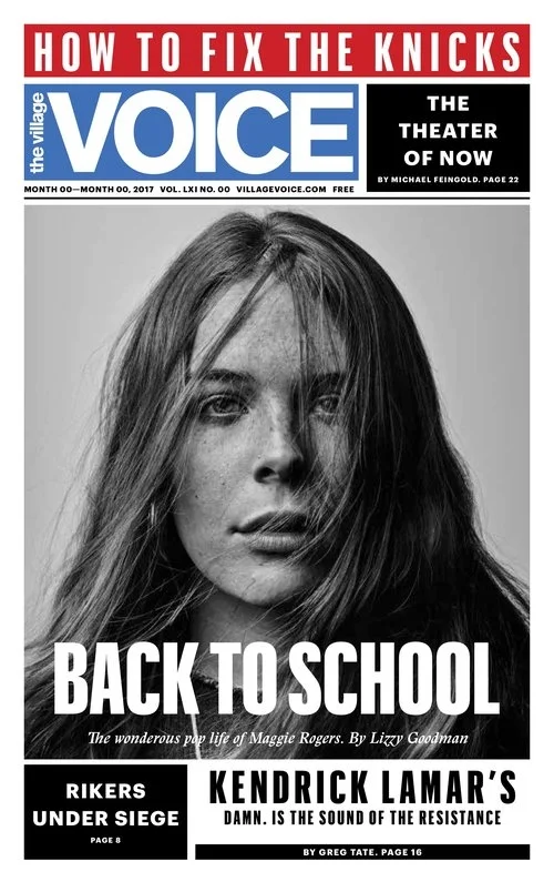 The new villagevoice.com took inspiration from an unreleased print redesign of The Village Voice, completed in early 2017 with Luke Hayman of the design firm Pentagram, featuring a revised logo and a return to the larger newsprint format of the Voice of the 1970s and 1980s.