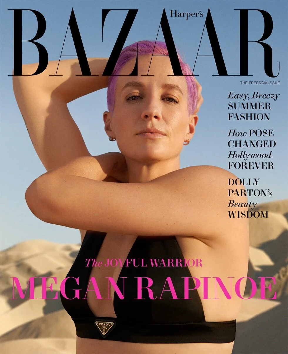 Megan Rapinoe, photographed by Ryan McGinley for the June/July 2021 issue.