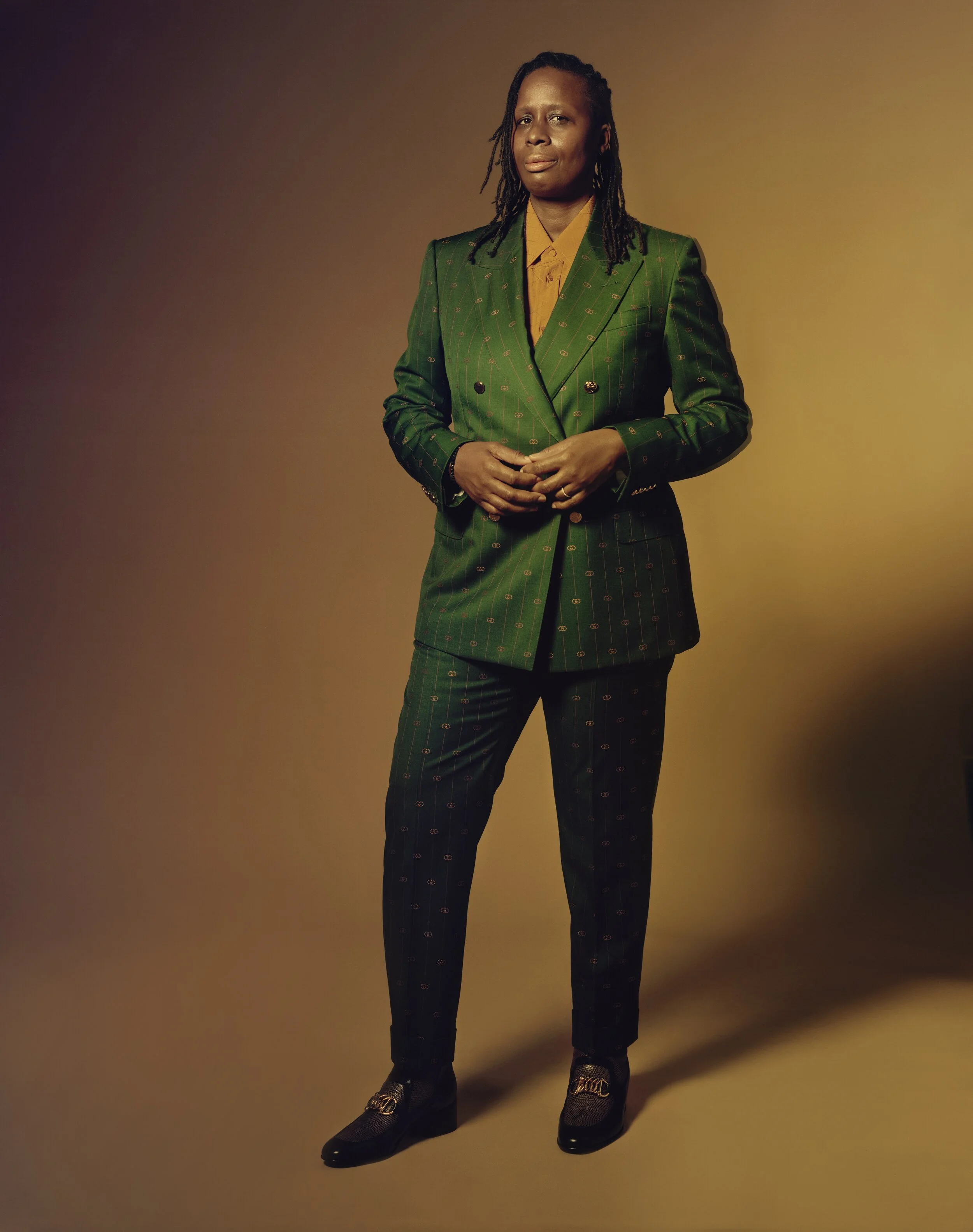 Artist Mickalene Thomas, photographed by John Edmonds for “How the Studio Museum in Harlem Transformed the Art World,” with an essay by Salamishah Tillet, in the March 2021 issue. See the full story here.