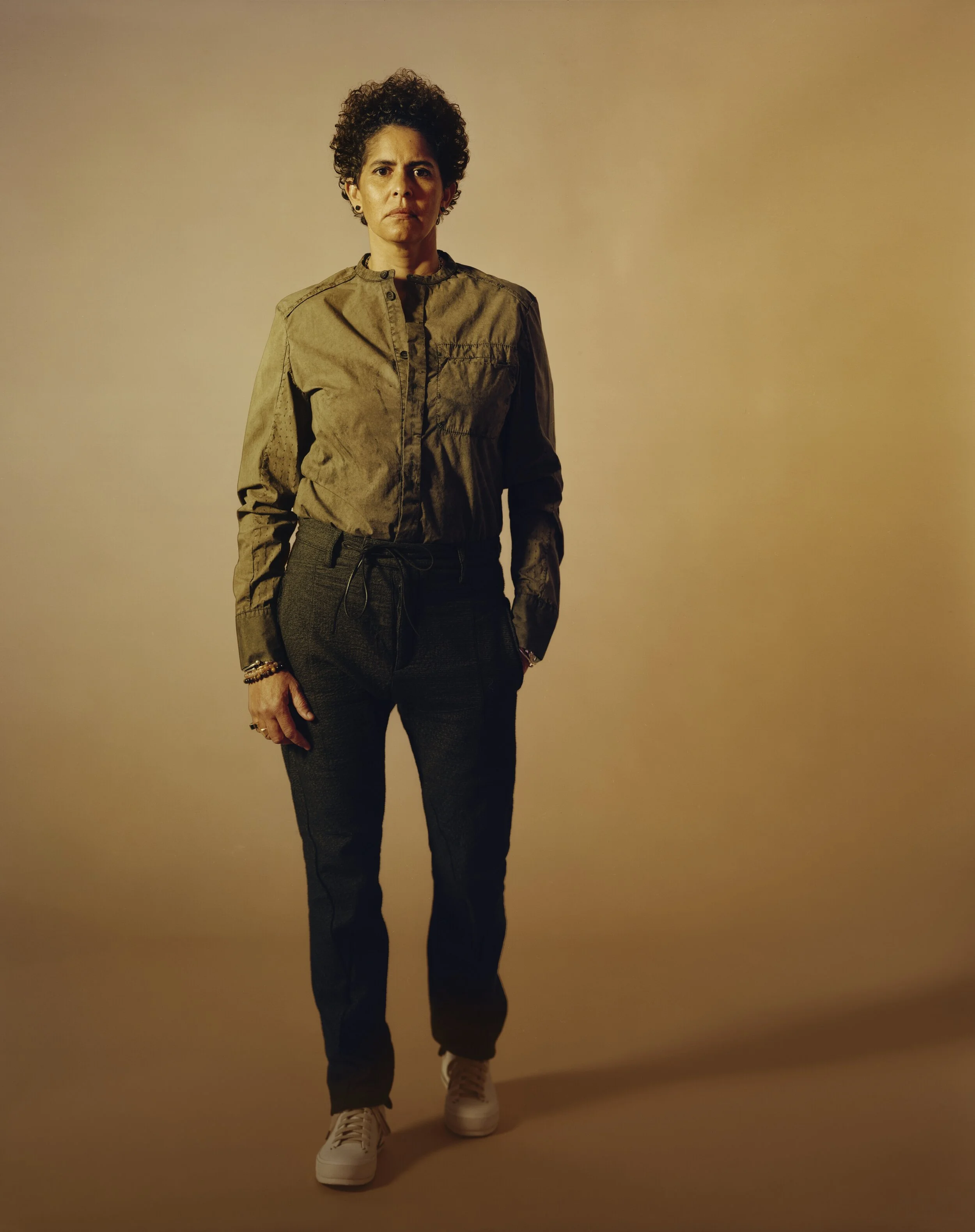 Artist Julie Mehretu, photographed by John Edmonds for “How the Studio Museum in Harlem Transformed the Art World,” with an essay by Salamishah Tillet, in the March 2021 issue. See the full story here.