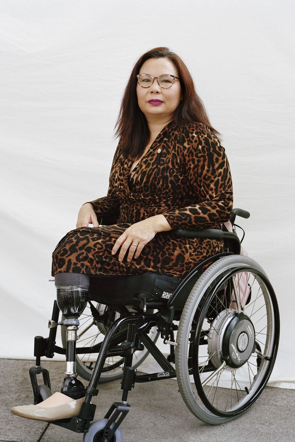Sen. Tammy Duckworth of Illinois, photographed by Shaniqwa Jarvis  for “What Does It Mean to Be a Political ‘First?’” with an introduction by Kamala Harris, in the November 2020 issue. See the full story here.