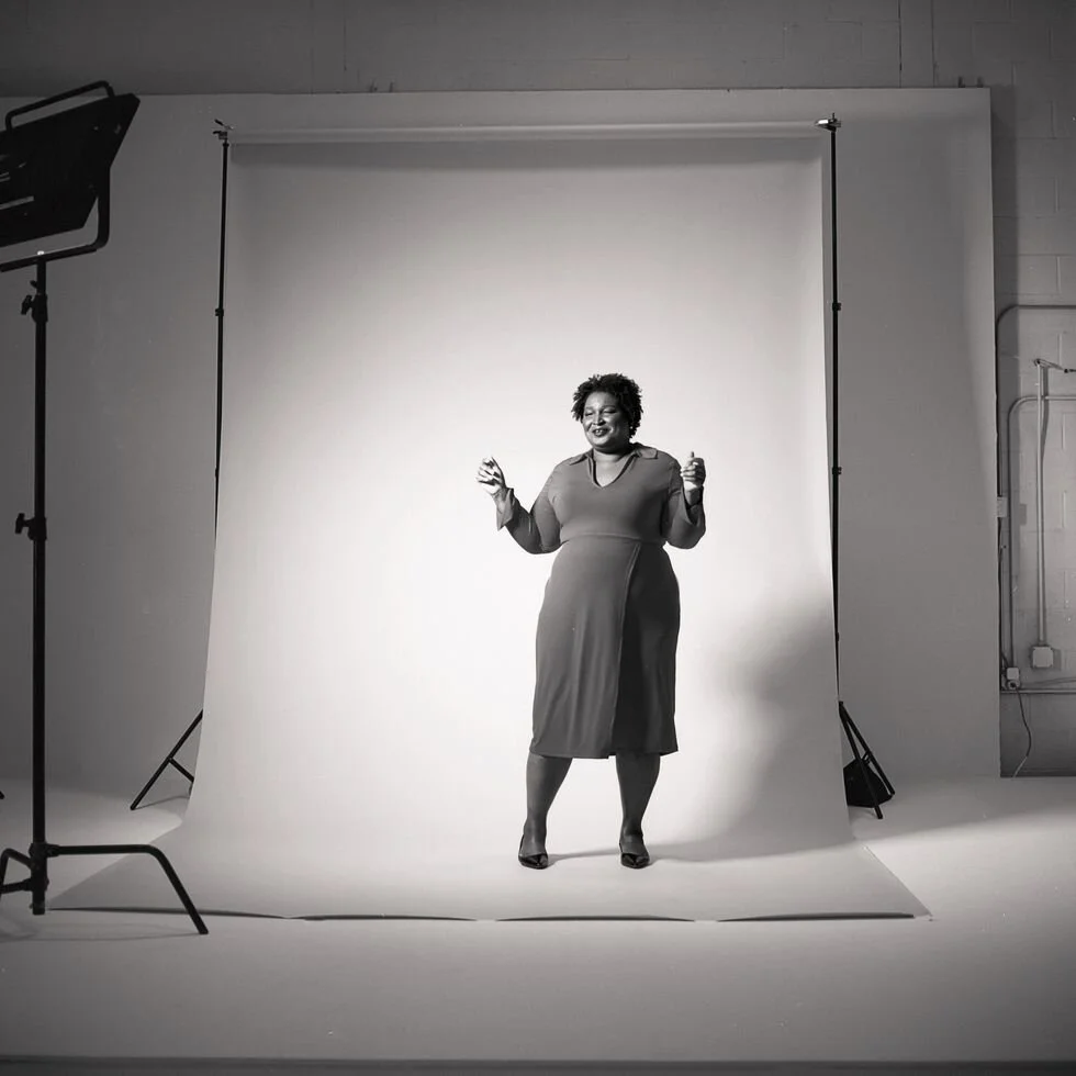 Stacey Abrams, photographed by Wulf Bradley and interviewed by Janelle Monáe for the September 2020 issue. See the full story here.