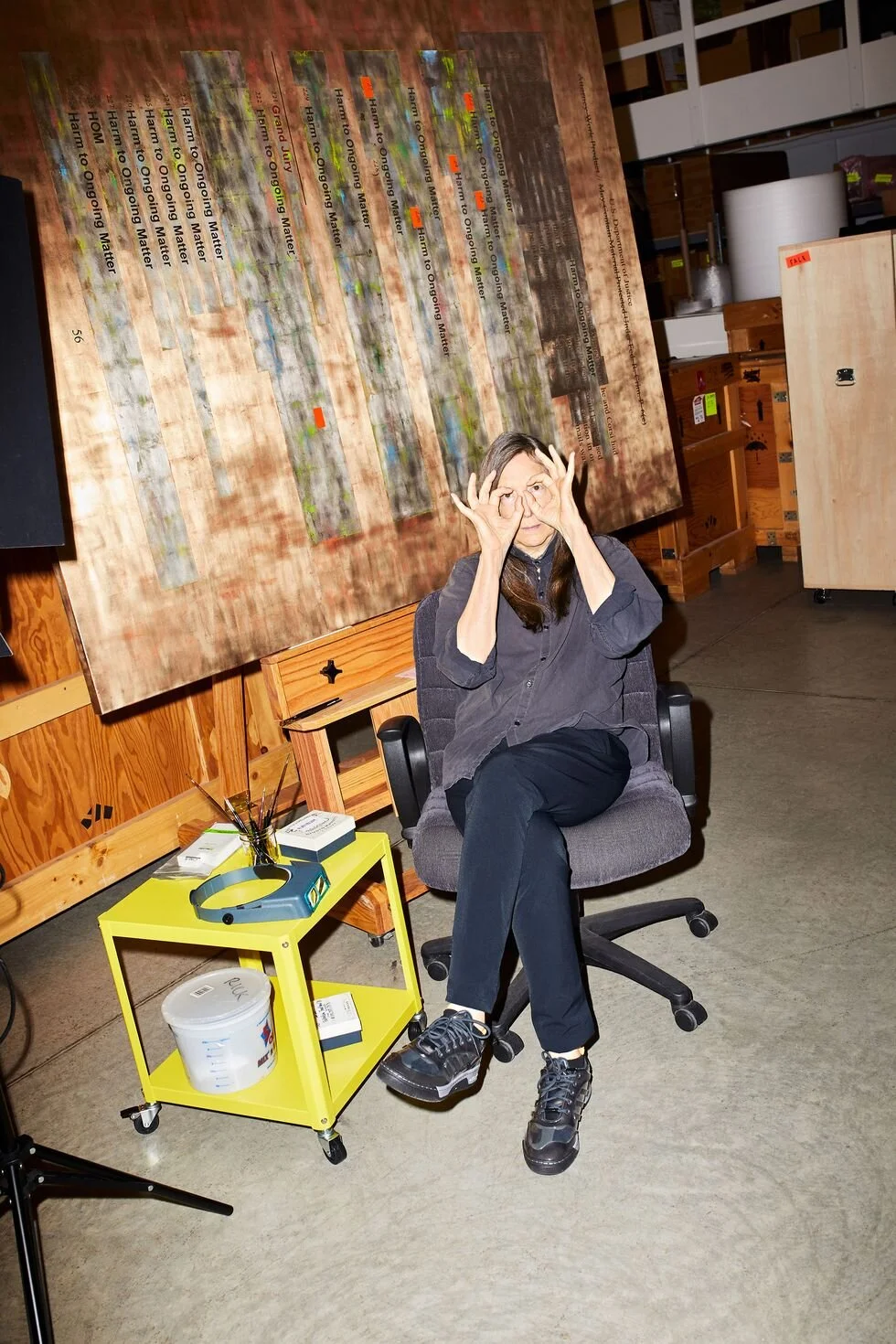 Artist Jenny Holzer, photographed by Maciek Kobielski for the September 2020 issue. See the full story here.