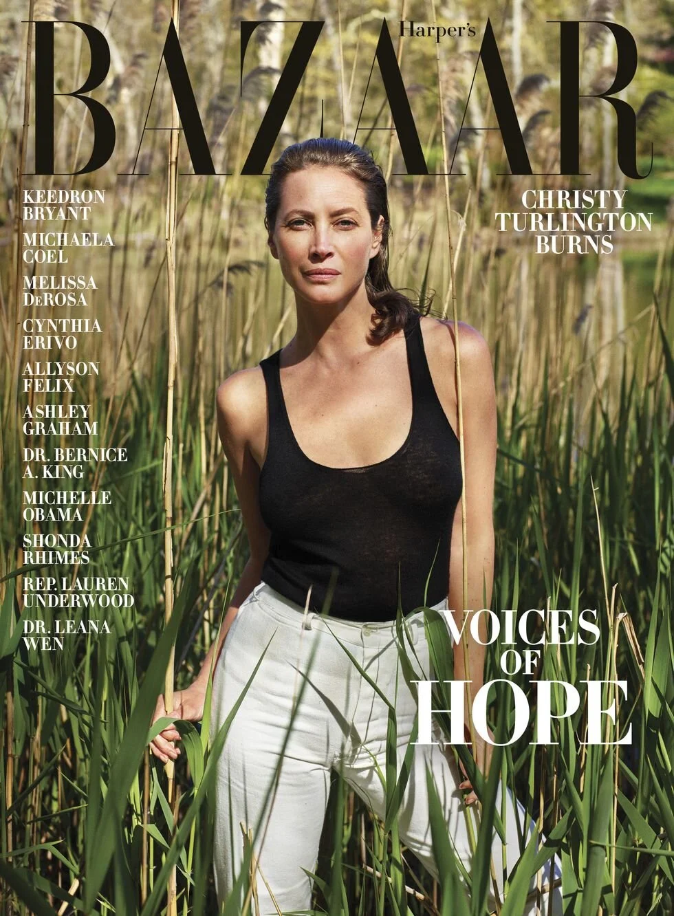 Christy Turlington Burns, photographed by Mario Sorrenti for the Summer 2020 “Voices of Hope” issue. One of five covers. See the full story here.