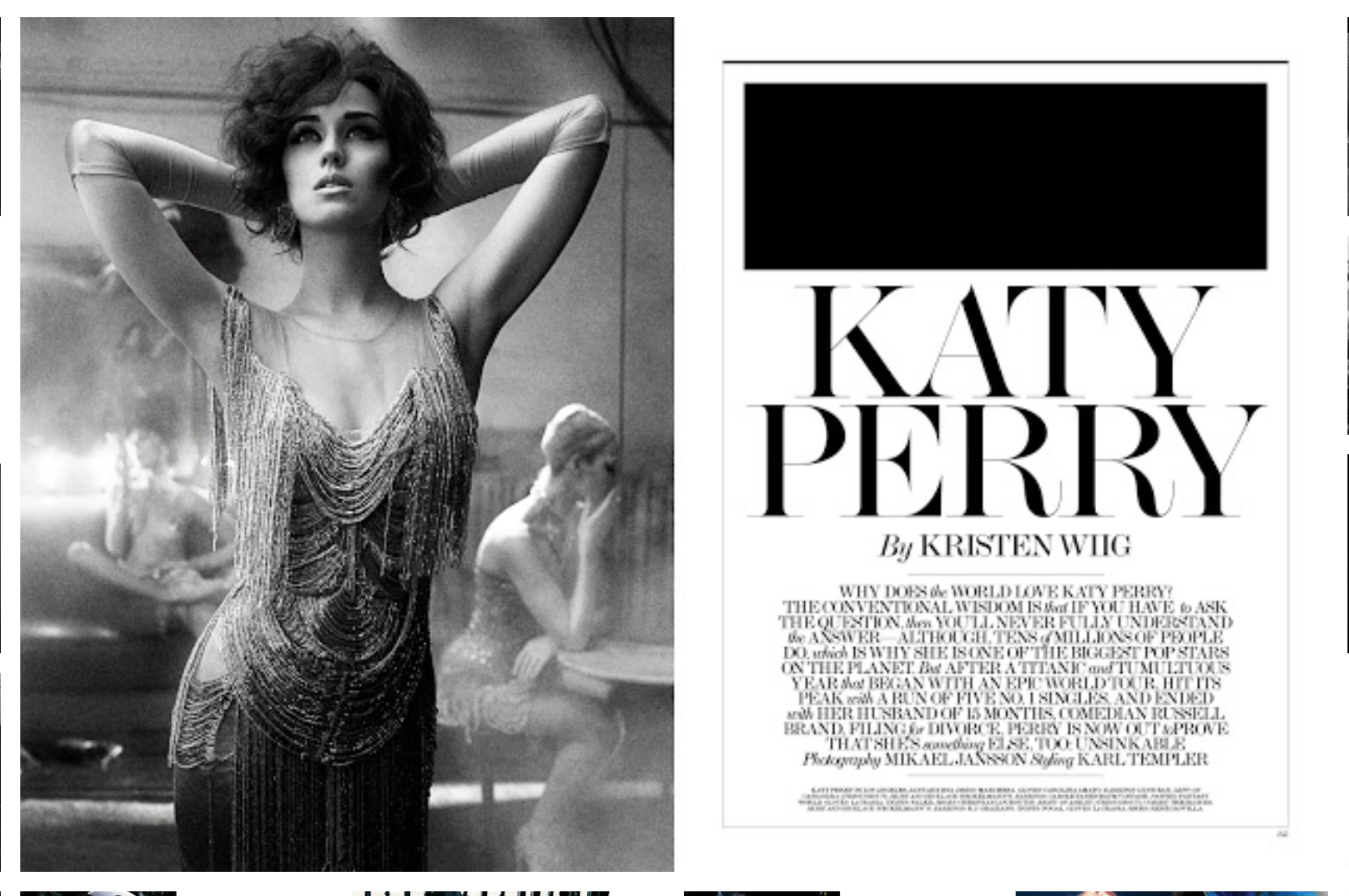 Katy Perry, photographed by Mikael Jansson and interviewed by Kristen Wiig for the March 2012 issue. Read the interview here.