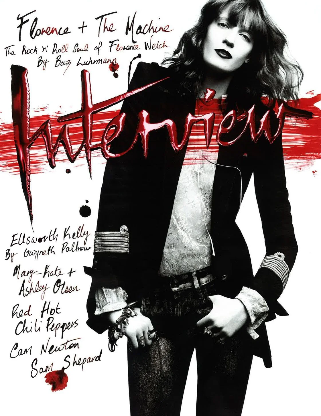 Florence Welch of Florence and the Machine, photographed by Craig McDean and interviewed by Baz Luhrmann for the October 2011 issue. Read the interview here.