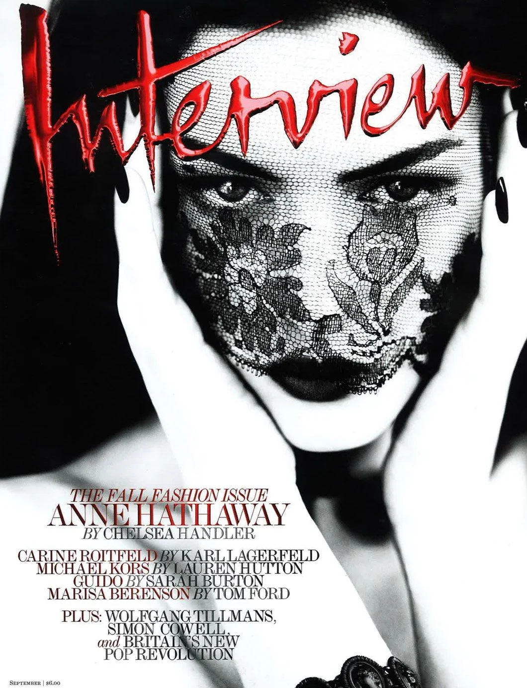 Anne Hathaway, photographed by Mert Alas and Marcus Piggot and interviewed by Chelsea Handler for the September 2012 issue. Read the interview here.