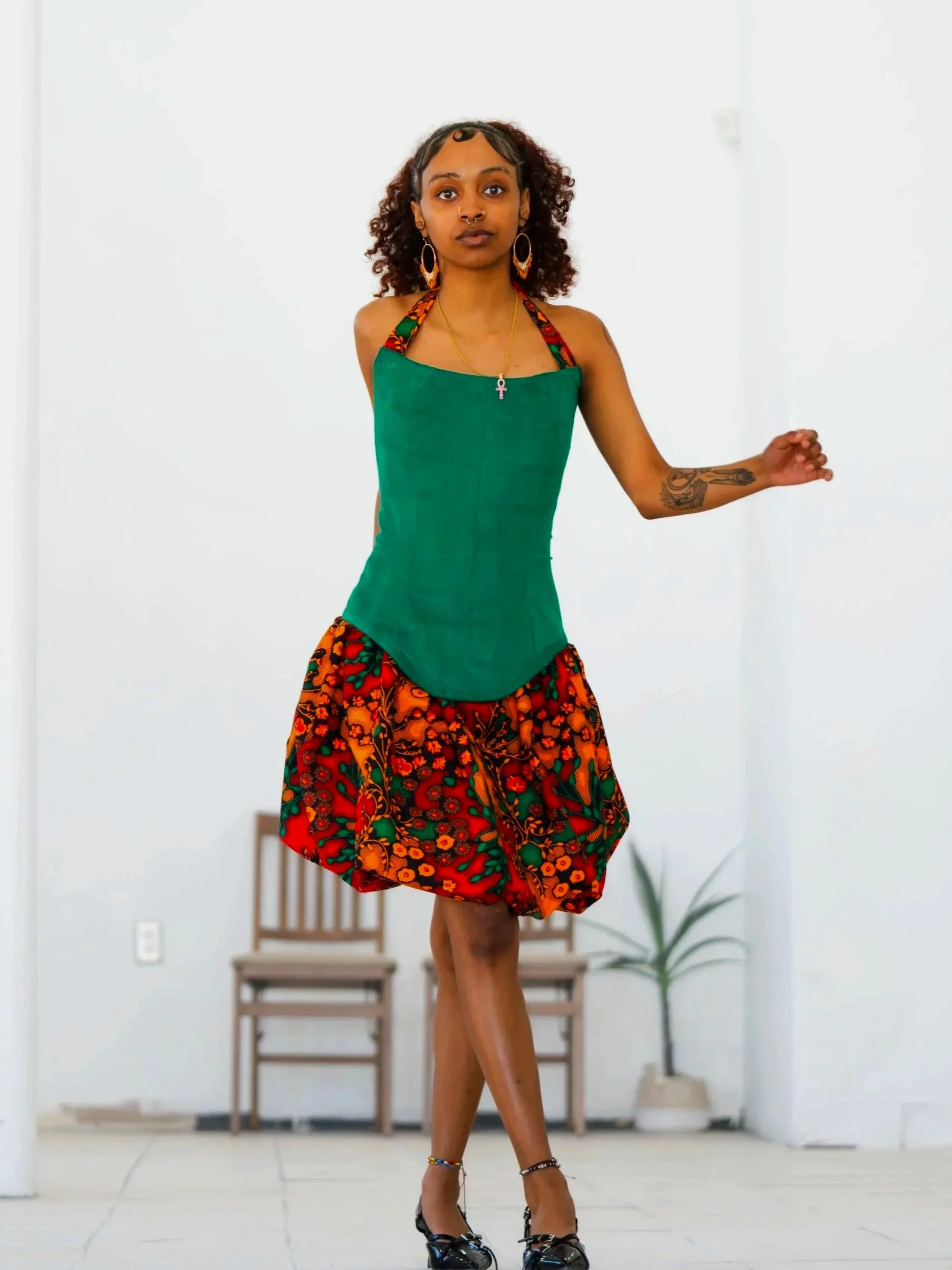 Corset & Bobble Skirt Set