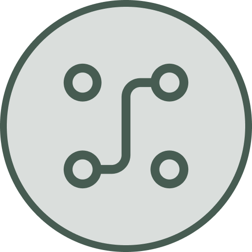 Illustration of a transmission control protocol (TCP) network diagram with a central server connected to four client nodes.