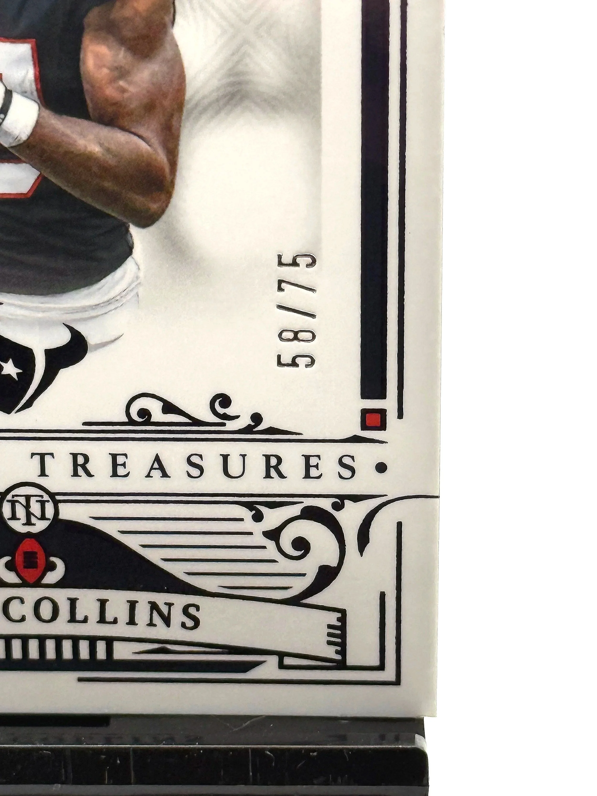 2025 National Treasures Nico Collins /75 NT #41 Texans football card bottom right corner
