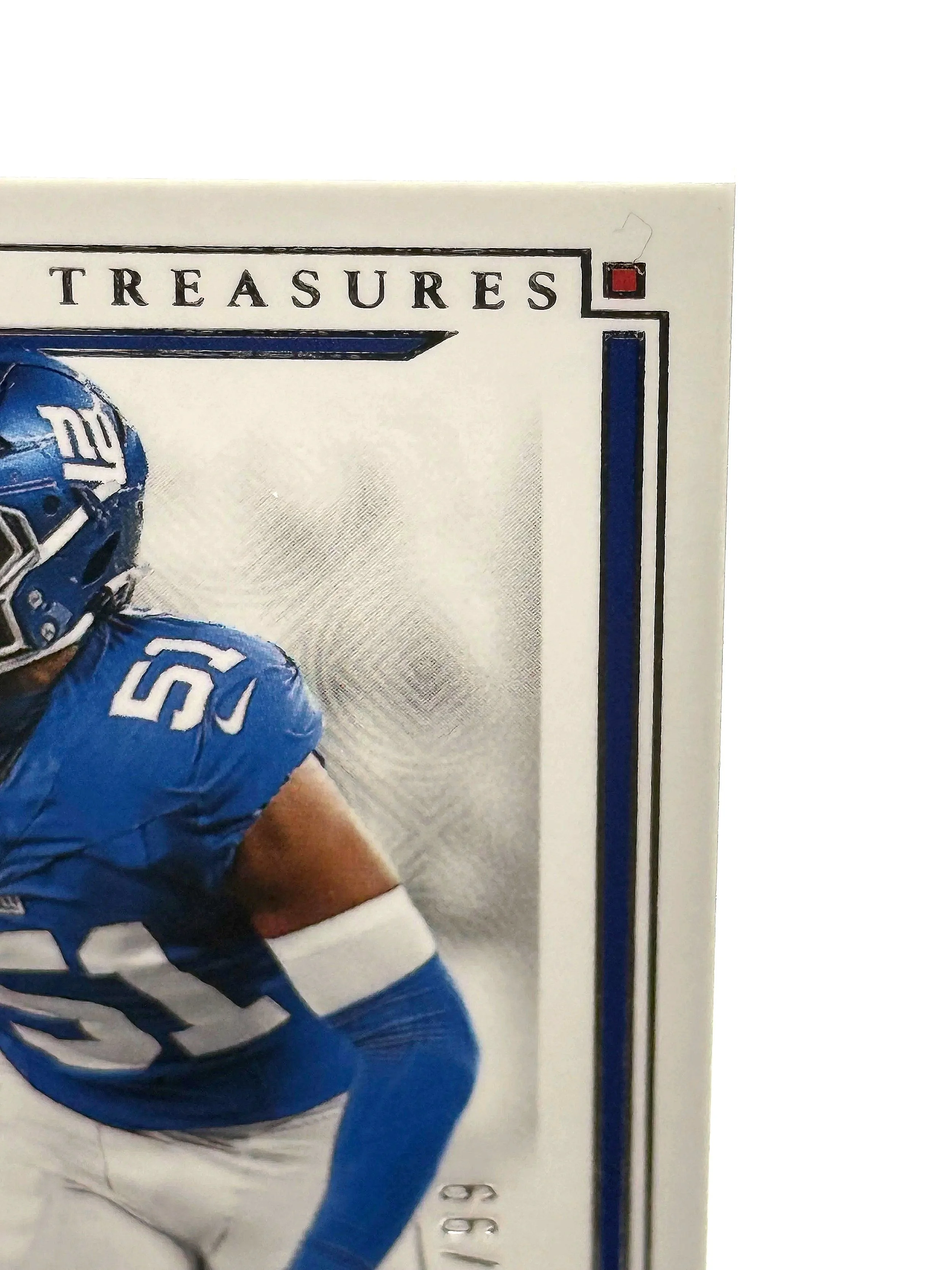 2025 National Treasures Abdul Carter Treasured Rookies NT RC #TR-ACR - Giants football card top right corner