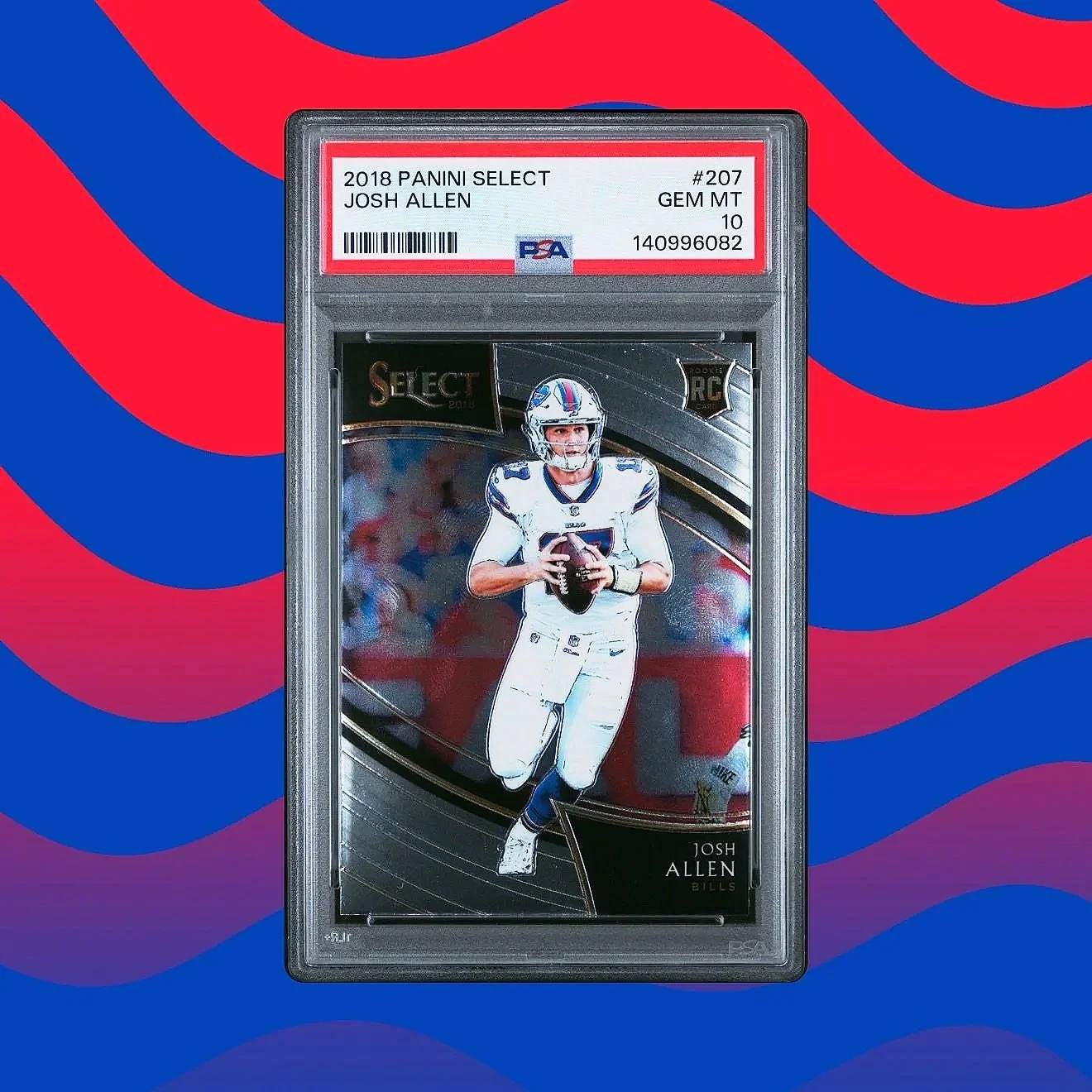 22018 Panini Select Josh Allen Field Level RC #207 PSA10 - Bills Football Card Variation