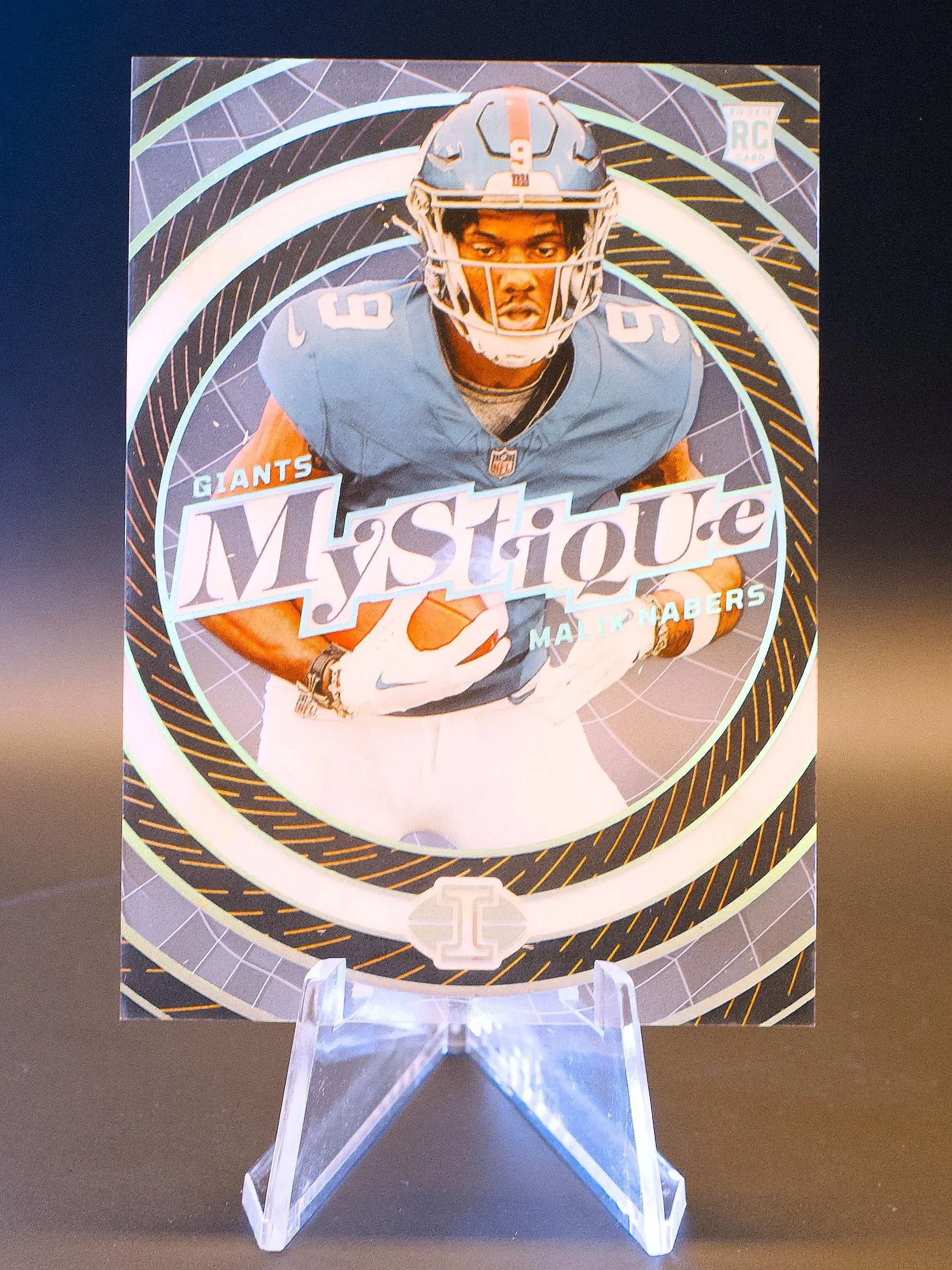 2024 Panini Illusions - Mystique Malik Nabers #5 Blue Color Match 1/1 SSP  (RC)